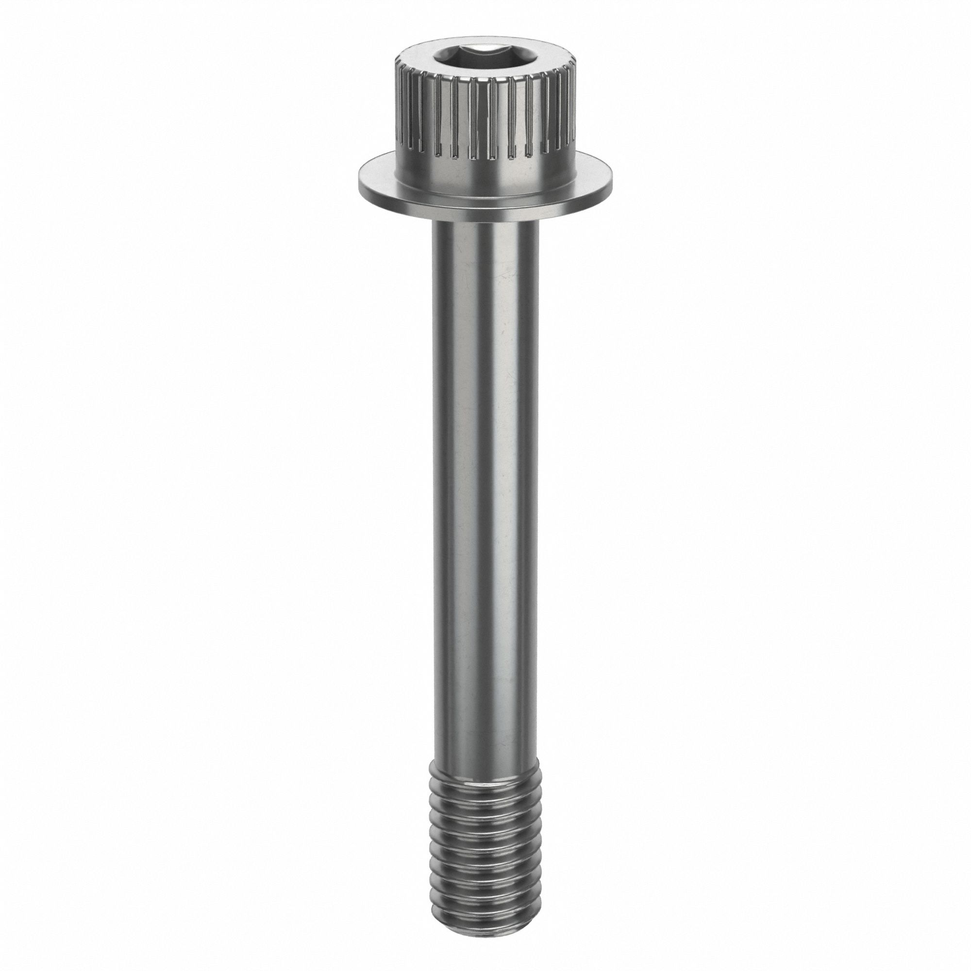 Socket Head Cap Screw: 1/2"-13 Thread Size, 3 3/8 in Lg, Flanged Std, Plain, Stainless Steel, 18-8