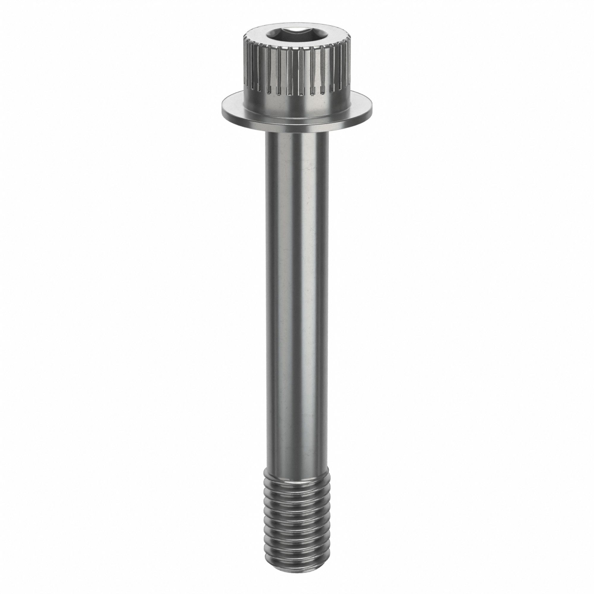 Socket Head Cap Screw: 1/2"-13 Thread Size, 3 1/2 in Lg, Flanged Std, Plain, Stainless Steel, 18-8