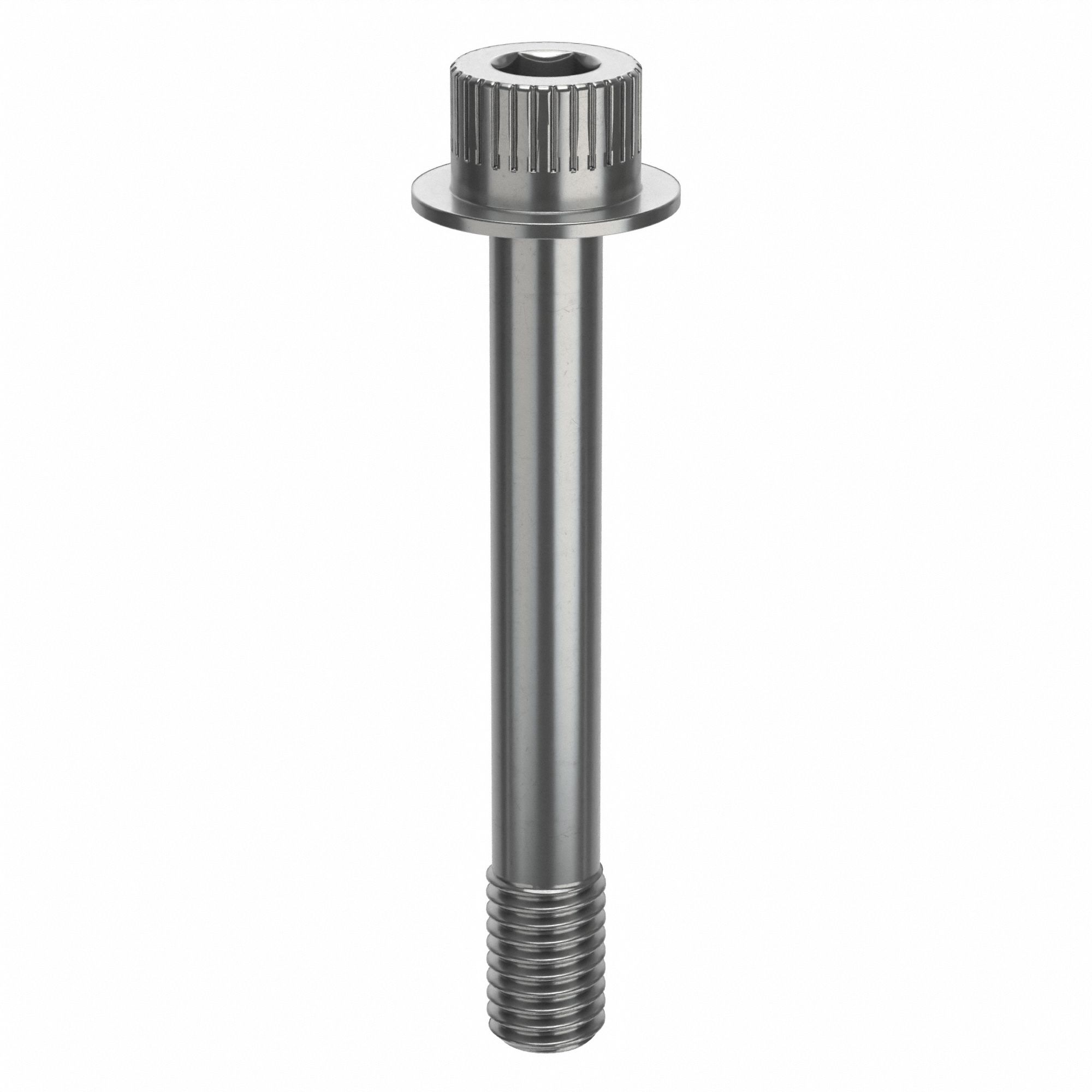 Socket Head Cap Screw: 1/2"-13 Thread Size, 3 5/8 in Lg, Flanged Std, Plain, Stainless Steel, 18-8