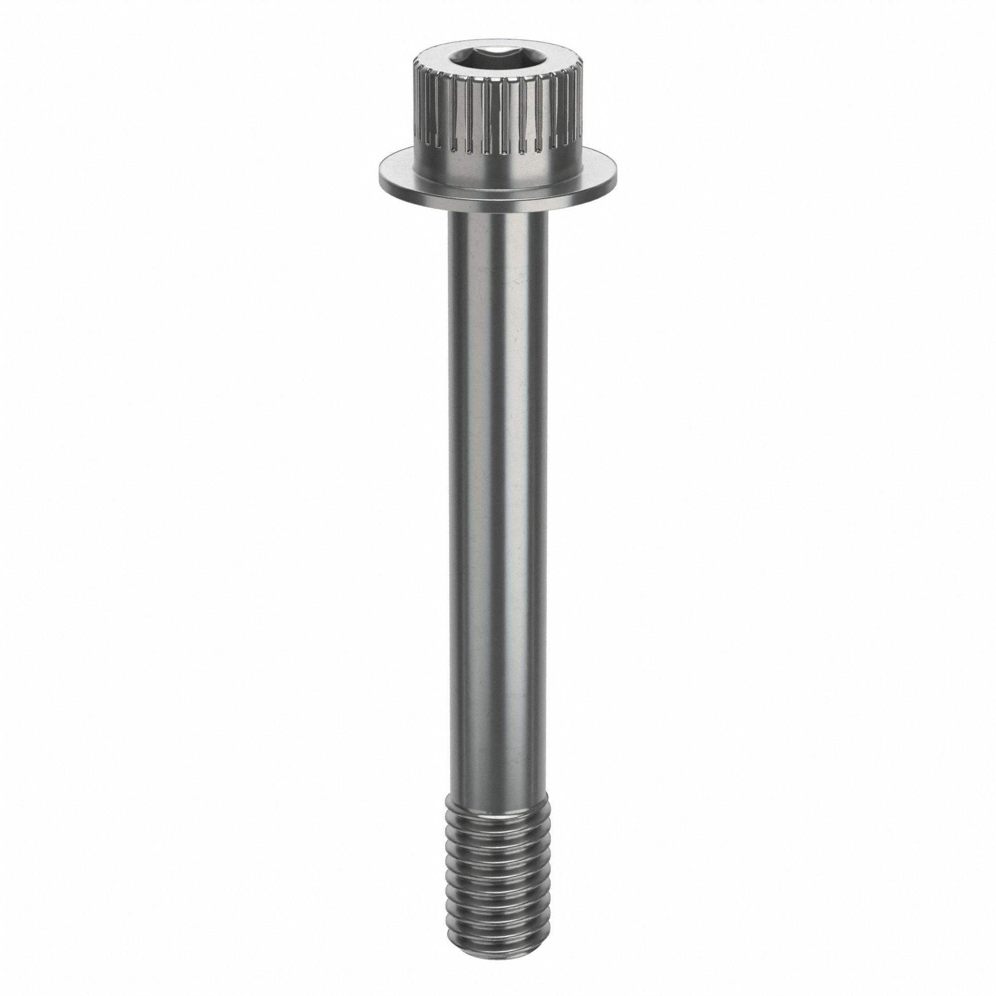 Socket Head Cap Screw: 1/2"-13 Thread Size, 3 3/4 in Lg, Flanged Std, Plain, Stainless Steel, 18-8