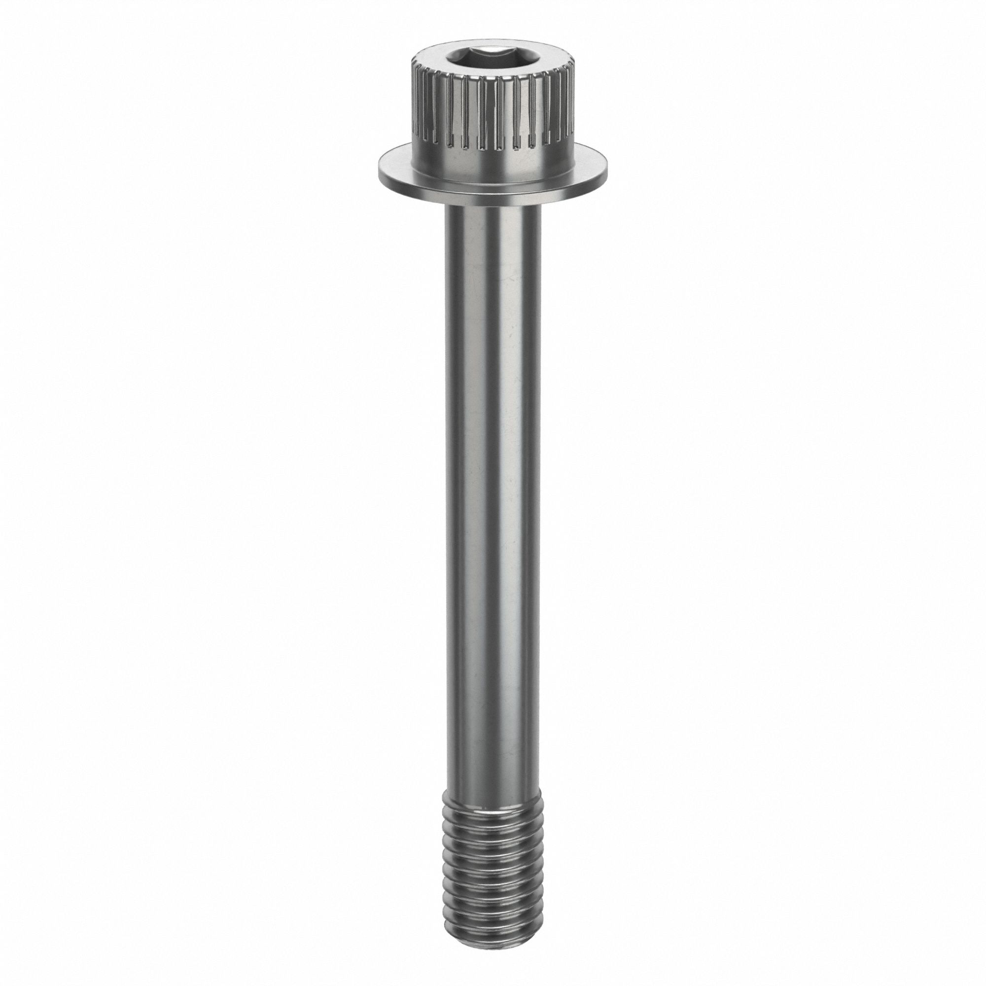 Socket Head Cap Screw: 1/2"-13 Thread Size, 3 7/8 in Lg, Flanged Std, Plain, Stainless Steel, 18-8