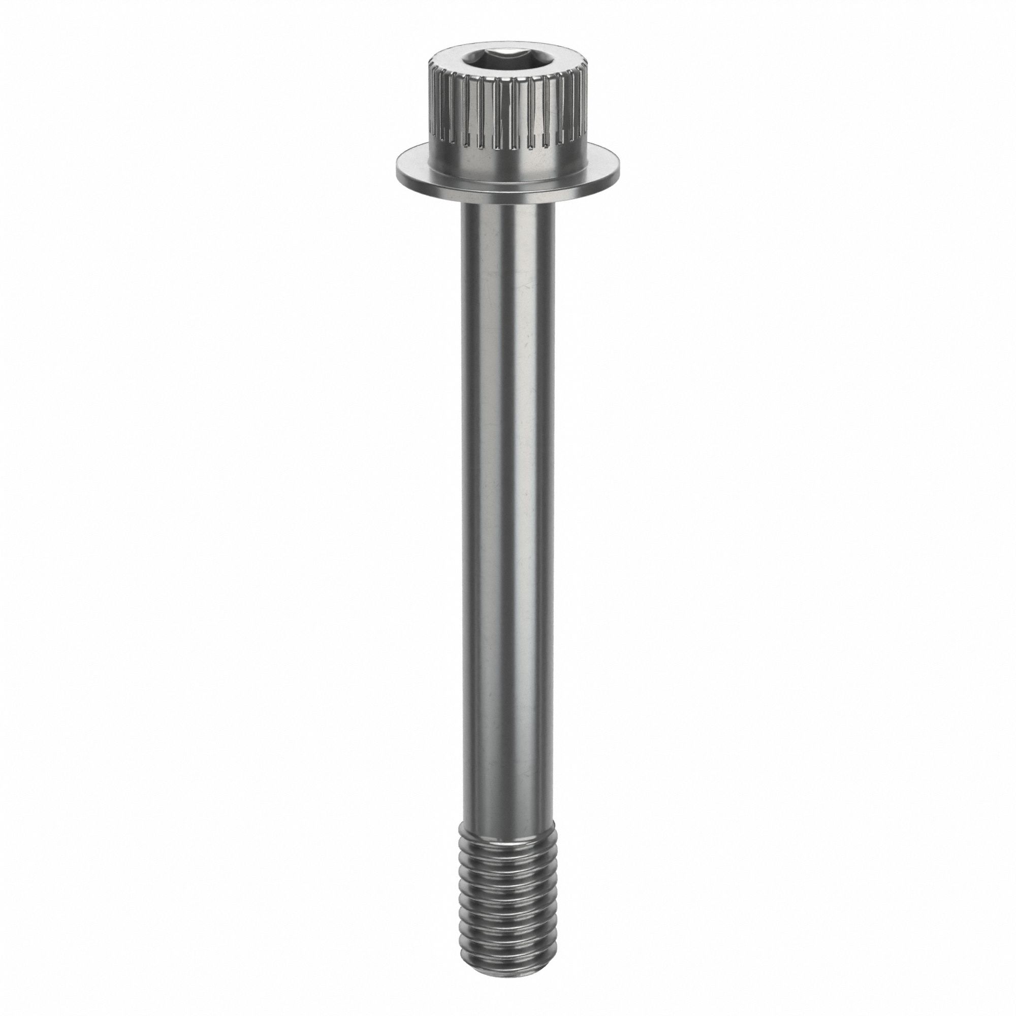 Socket Head Cap Screw: 1/2"-13 Thread Size, 4 1/8 in Lg, Flanged Std, Plain, Stainless Steel, 18-8