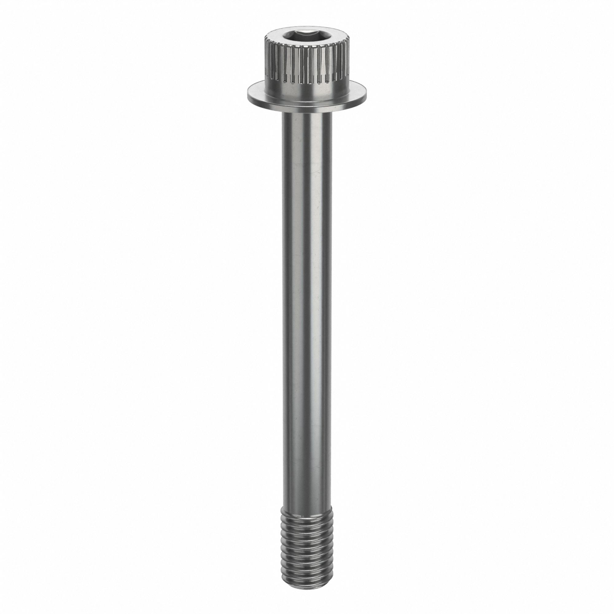 Socket Head Cap Screw: 1/2"-13 Thread Size, 4 3/4 in Lg, Flanged Std, Plain, Stainless Steel, 18-8
