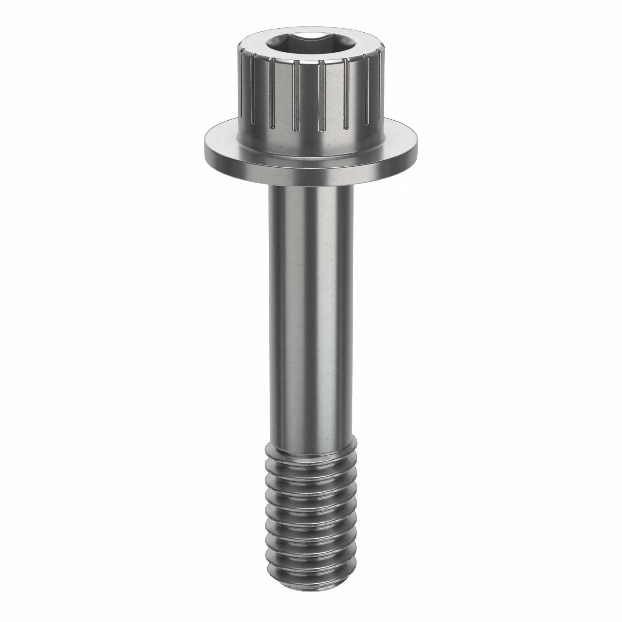 Socket Head Cap Screw: 5/16"-18 Thread Size, 1 1/2 in Lg, Flanged Std, Plain, Stainless Steel, 18-8