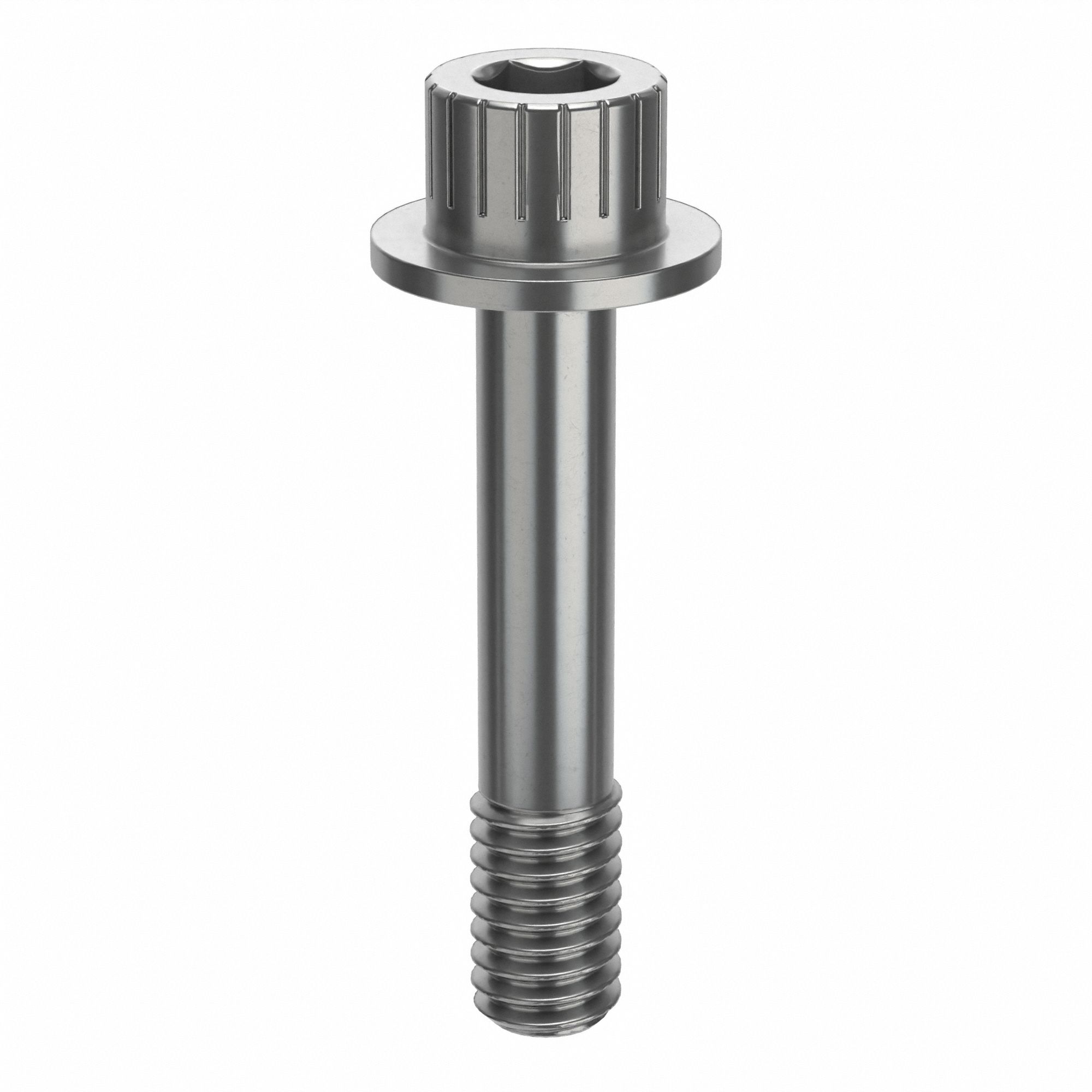 Socket Head Cap Screw: 5/16"-18 Thread Size, 1 5/8 in Lg, Flanged Std, Plain, Stainless Steel, 18-8