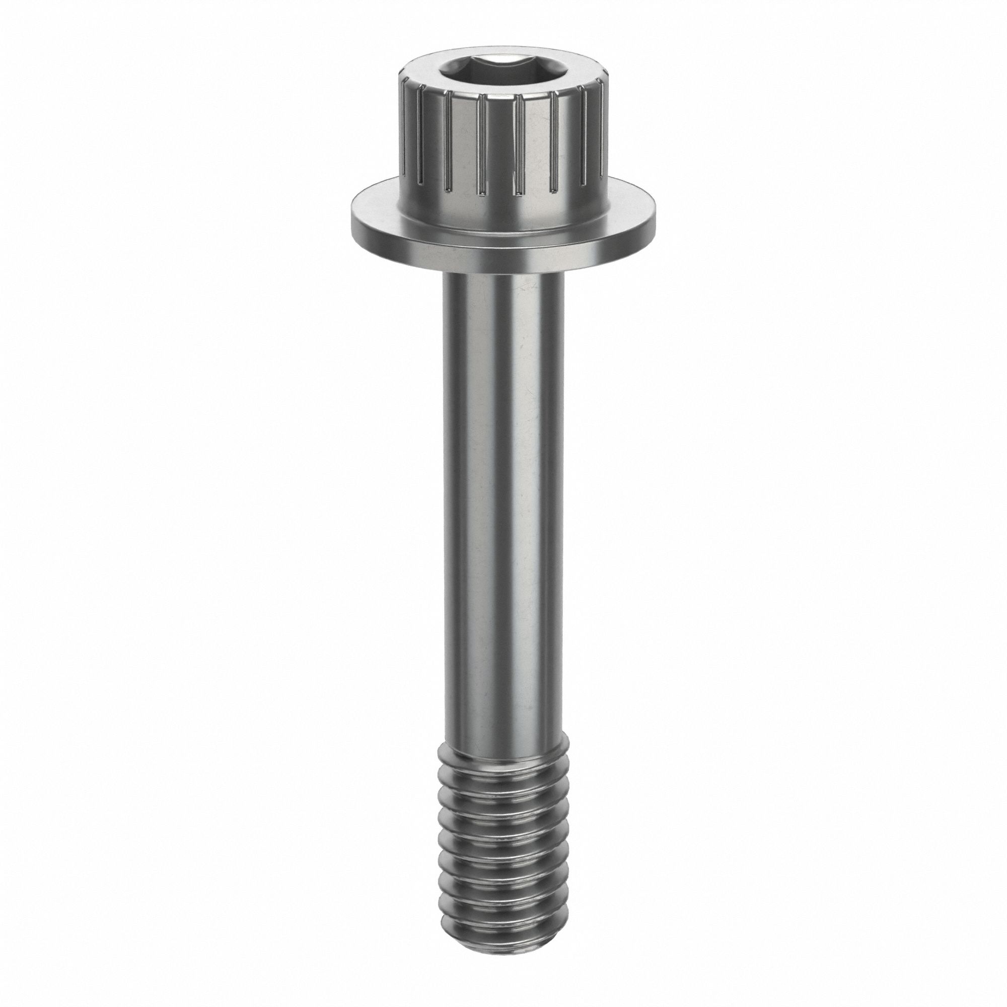 Socket Head Cap Screw: 5/16"-18 Thread Size, 1 3/4 in Lg, Flanged Std, Plain, Stainless Steel, 18-8
