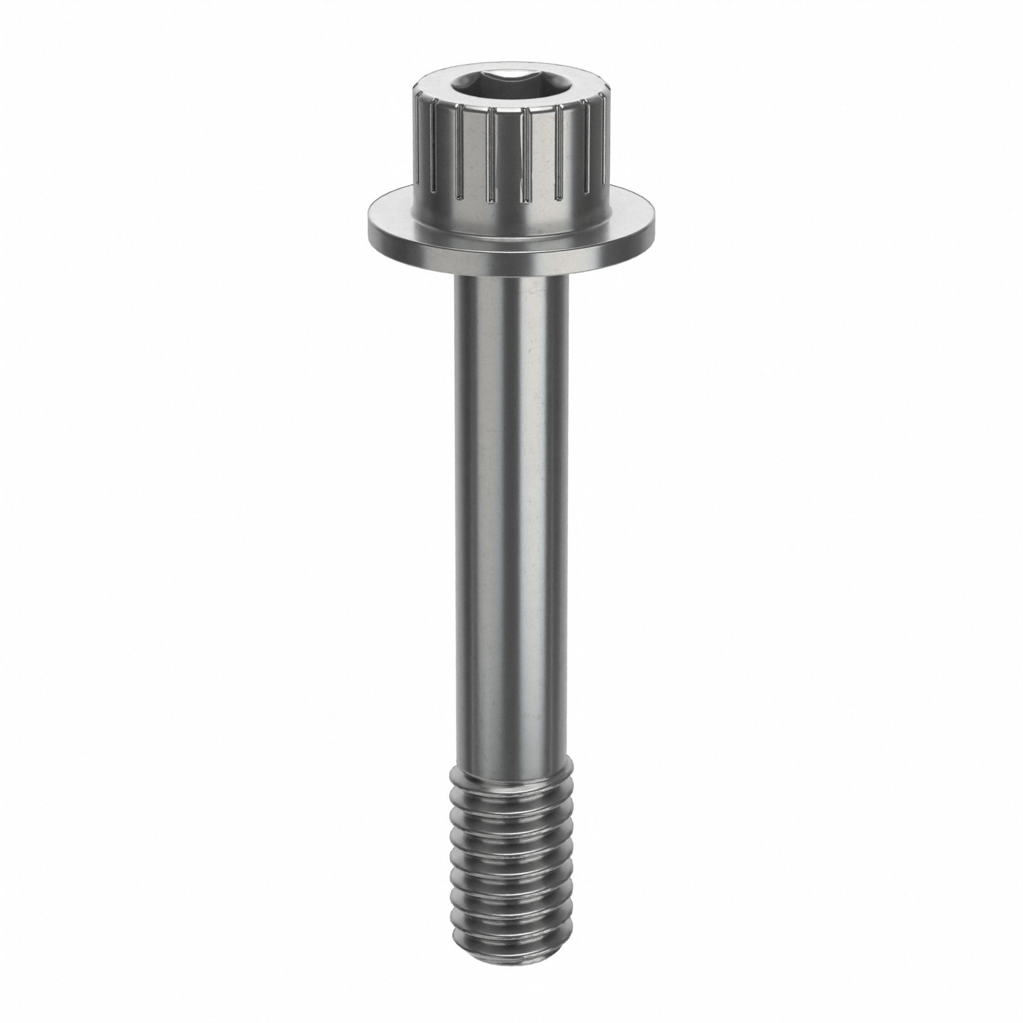 Socket Head Cap Screw: 5/16"-18 Thread Size, 1 7/8 in Lg, Flanged Std, Plain, Stainless Steel, 18-8
