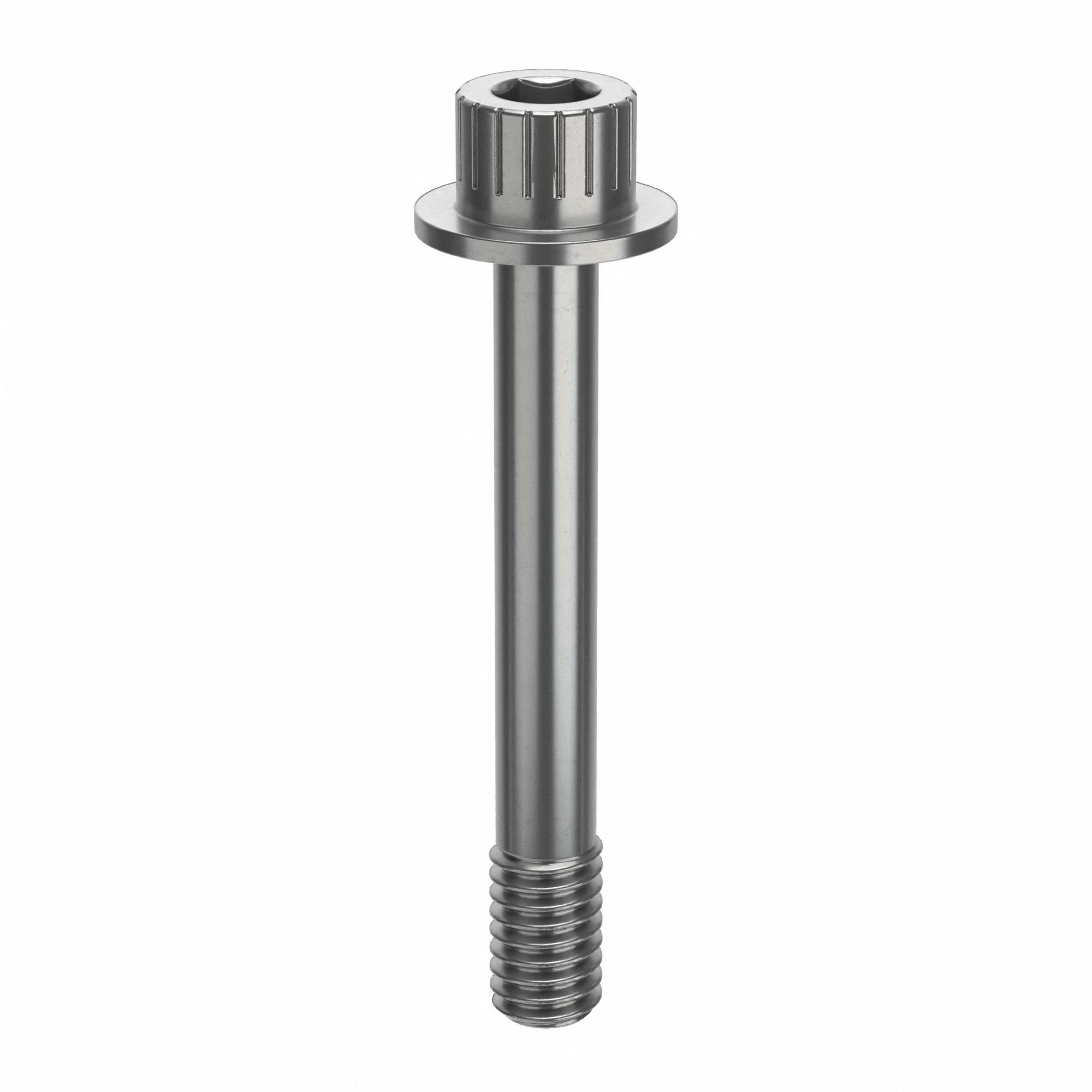 Socket Head Cap Screw: 5/16"-18 Thread Size, 2 1/4 in Lg, Flanged Std, Plain, Stainless Steel, 18-8