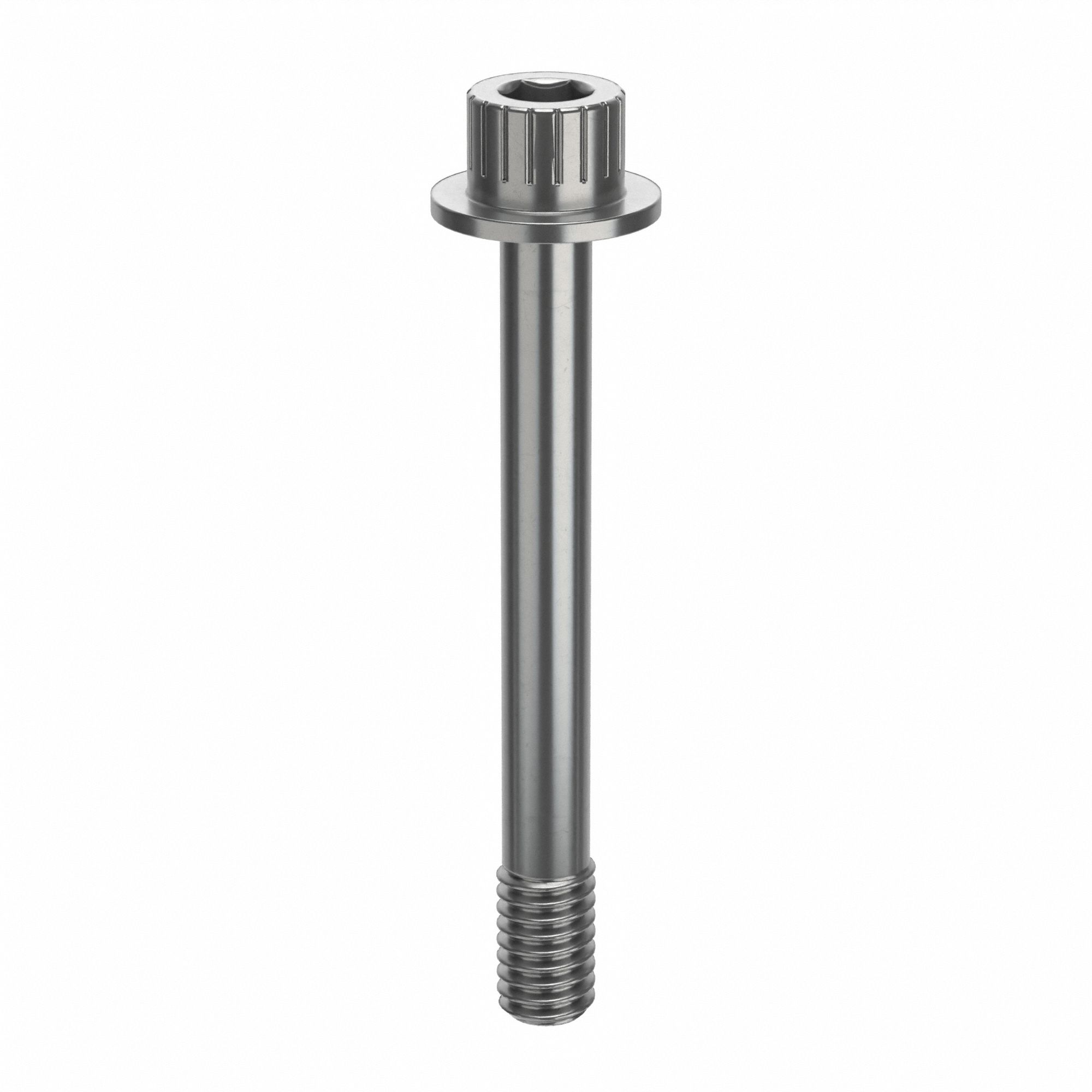 Socket Head Cap Screw: 5/16"-18 Thread Size, 2 5/8 in Lg, Flanged Std, Plain, Stainless Steel, 18-8