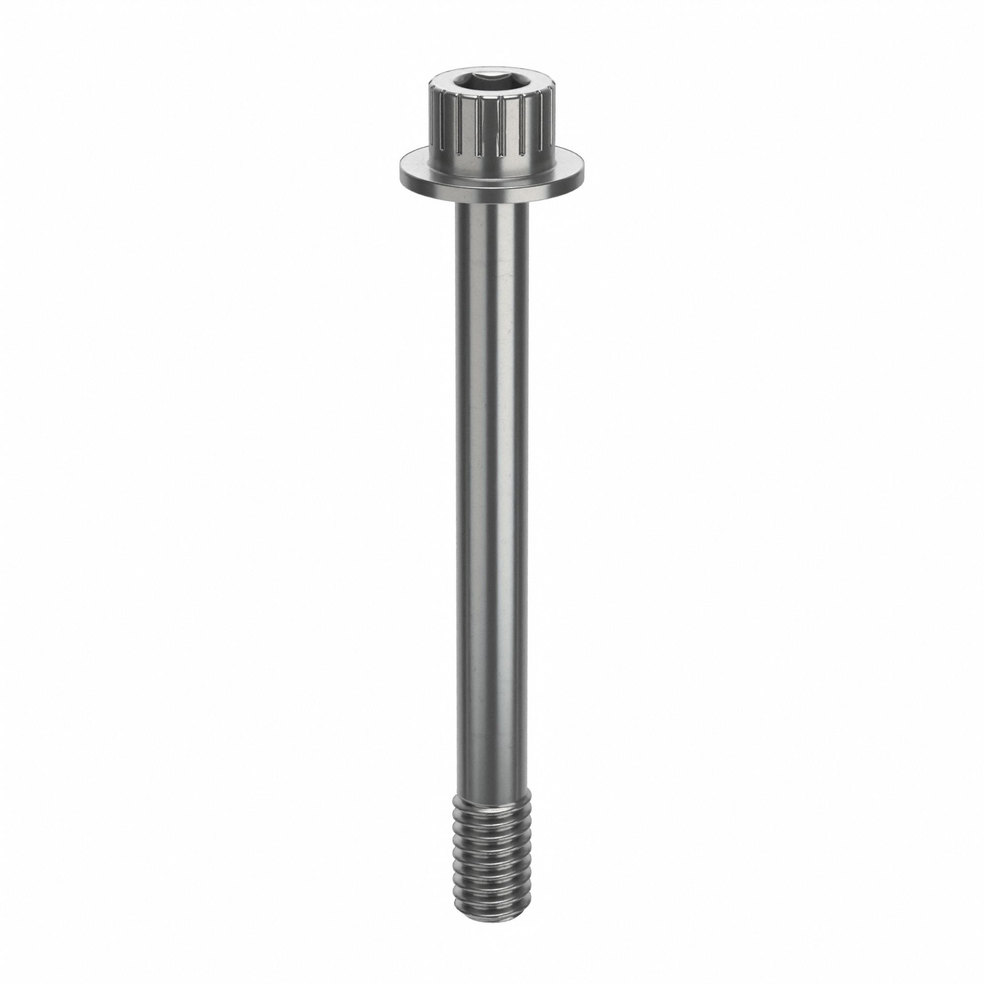 Socket Head Cap Screw: 5/16"-18 Thread Size, 3 in Lg, Flanged Std, Plain, Stainless Steel, 18-8