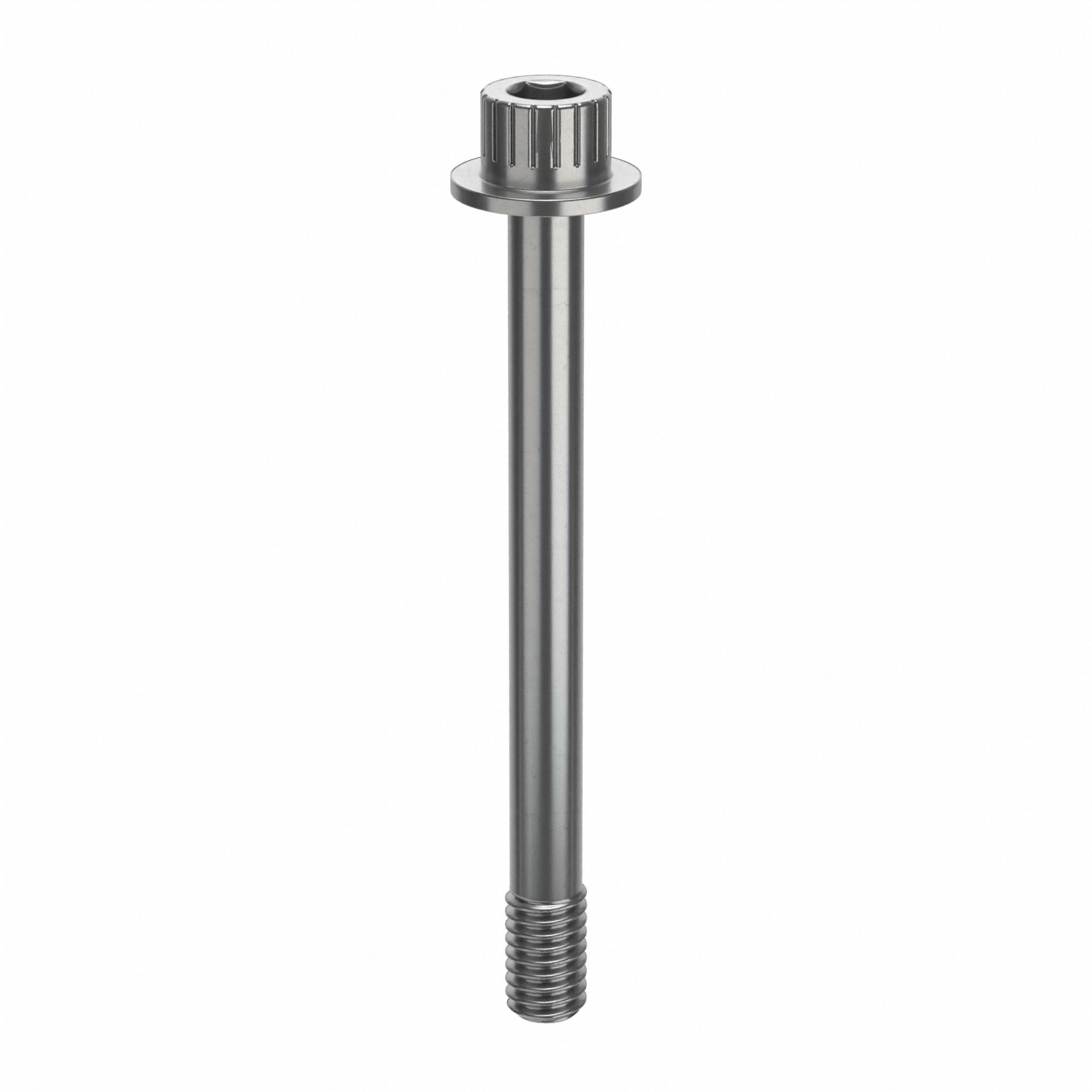 Socket Head Cap Screw: 5/16"-18 Thread Size, 3 1/4 in Lg, Flanged Std, Plain, Stainless Steel, 18-8
