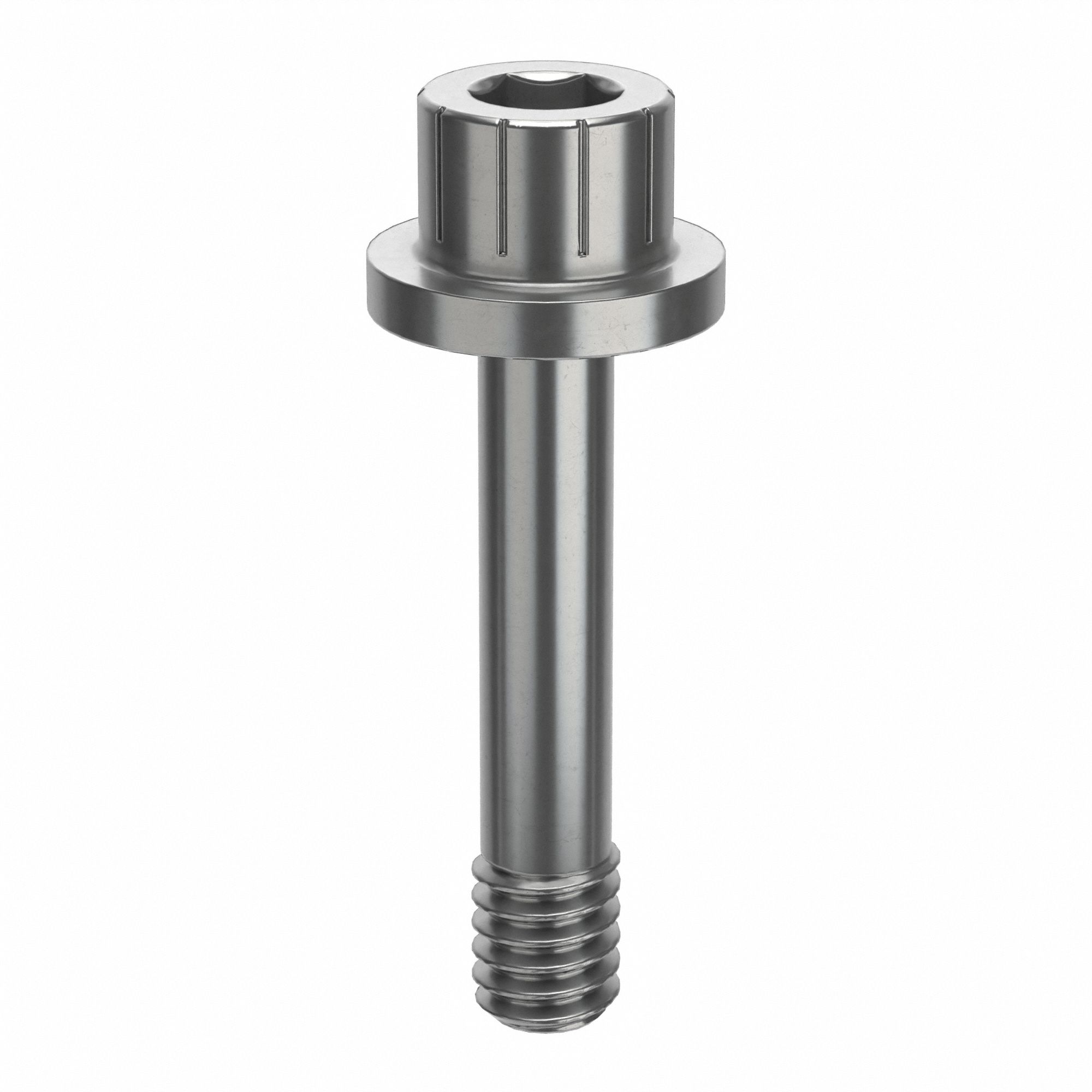 Socket Head Cap Screw: #8-32 Thread Size, 13/16 in Lg, Flanged Std, Plain, Stainless Steel, 316