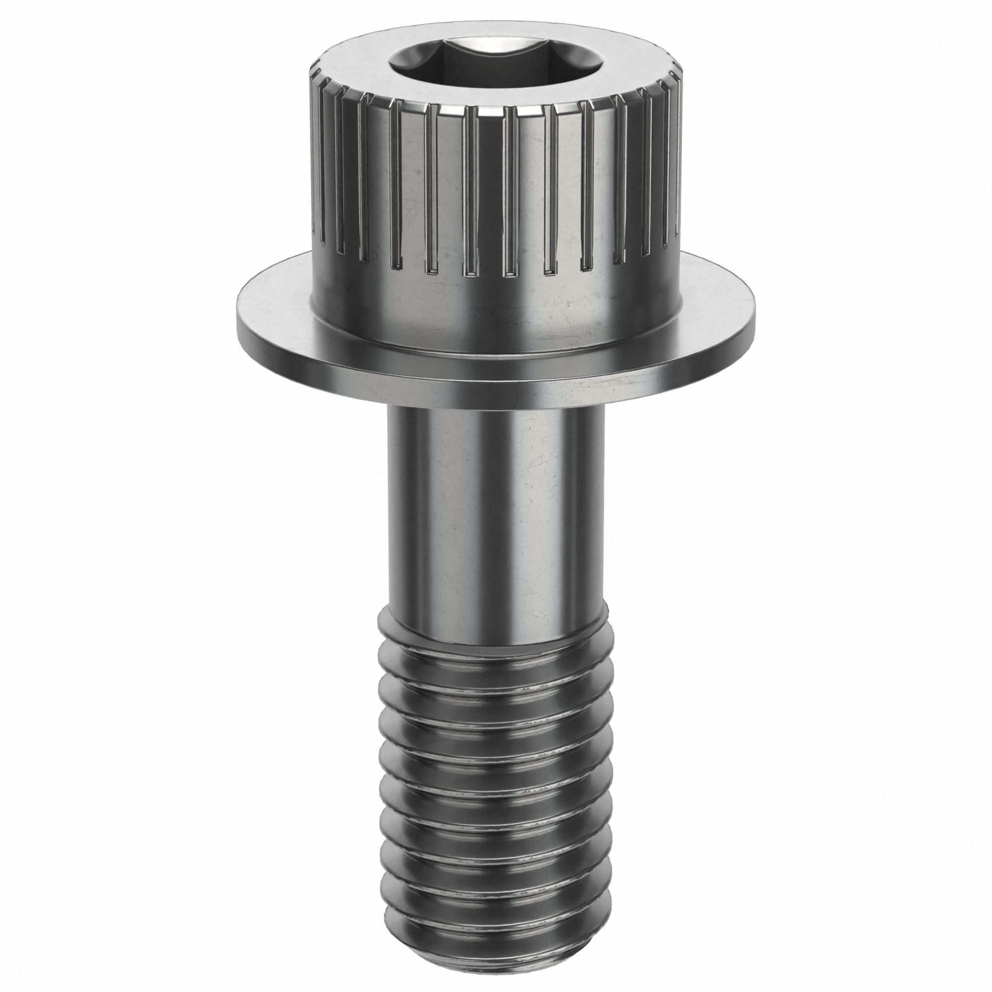 Socket Head Cap Screw: 1/2"-13 Thread Size, 1 3/8 in Lg, Flanged Std, Plain, Stainless Steel, 316