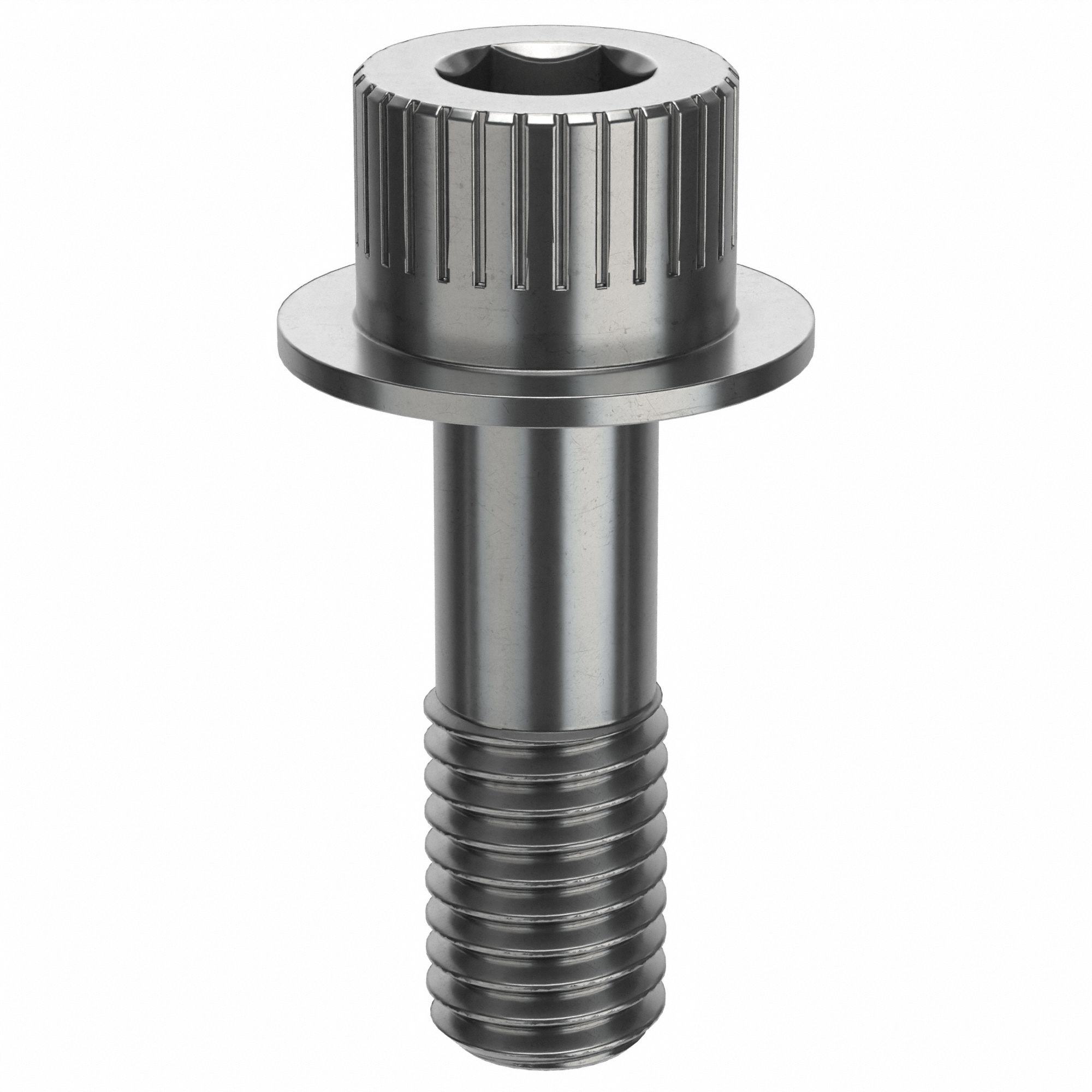 Socket Head Cap Screw: 1/2"-13 Thread Size, 1 1/2 in Lg, Flanged Std, Plain, Stainless Steel, 316