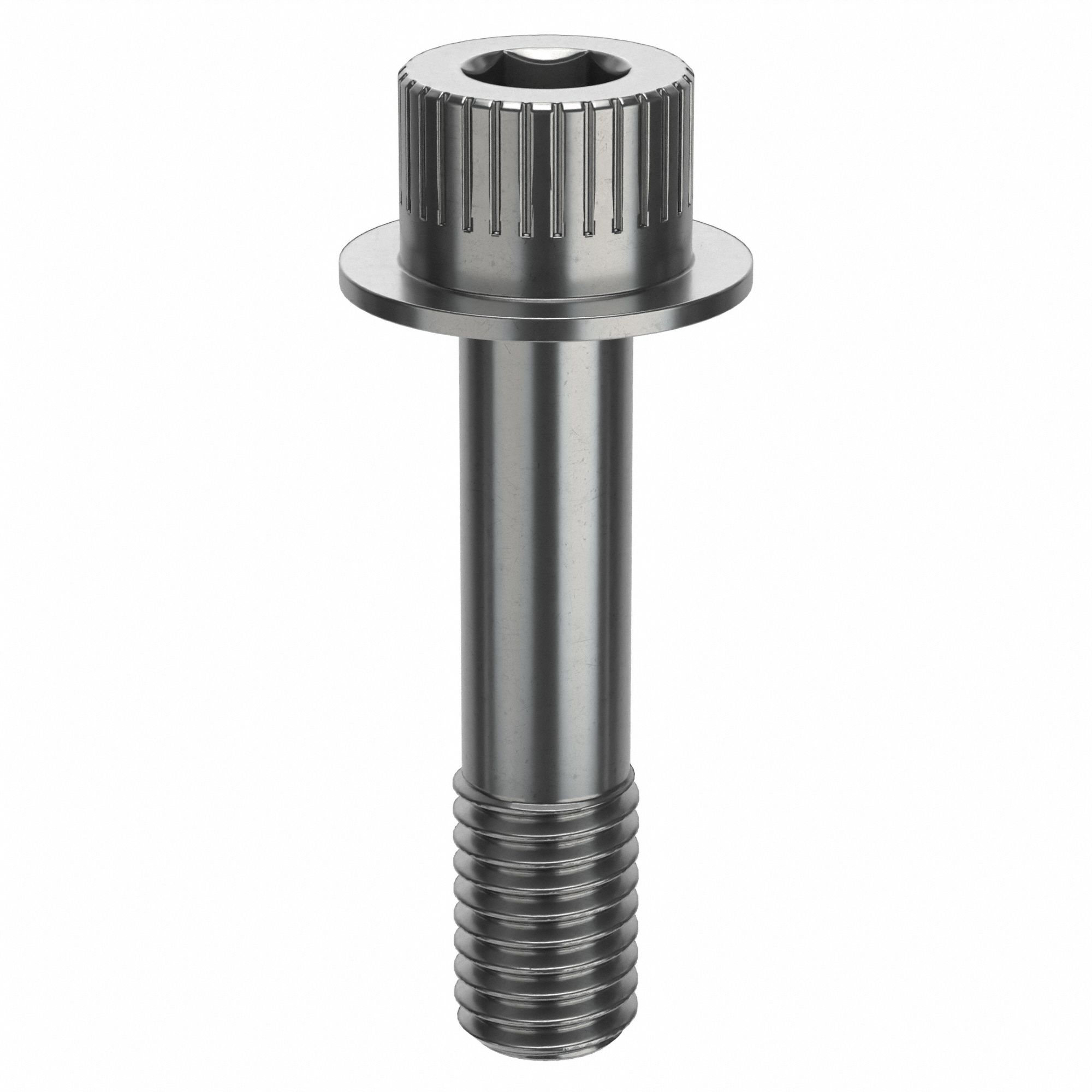 Socket Head Cap Screw: 1/2"-13 Thread Size, 2 1/8 in Lg, Flanged Std, Plain, Stainless Steel, 316