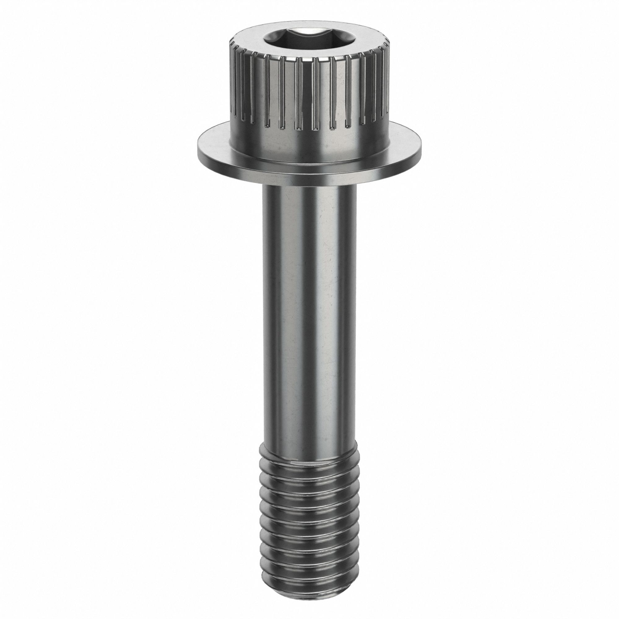 Socket Head Cap Screw: 1/2"-13 Thread Size, 2 1/4 in Lg, Flanged Std, Plain, Stainless Steel, 316