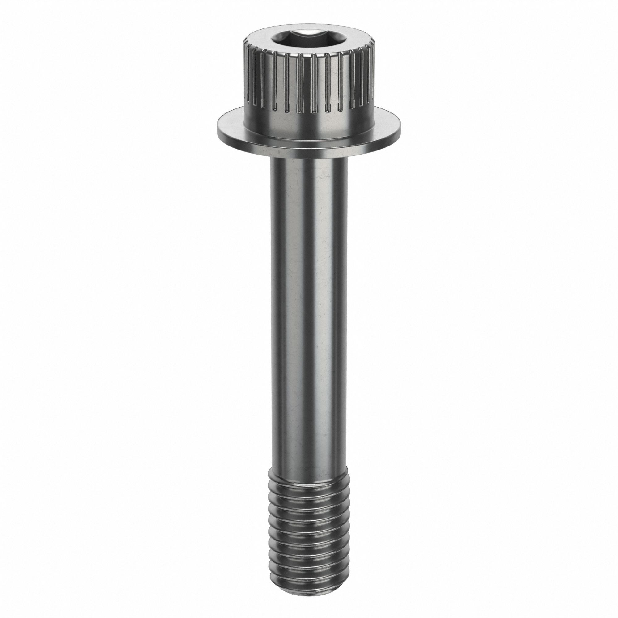 Socket Head Cap Screw: 1/2"-13 Thread Size, 2 7/8 in Lg, Flanged Std, Plain, Stainless Steel, 316
