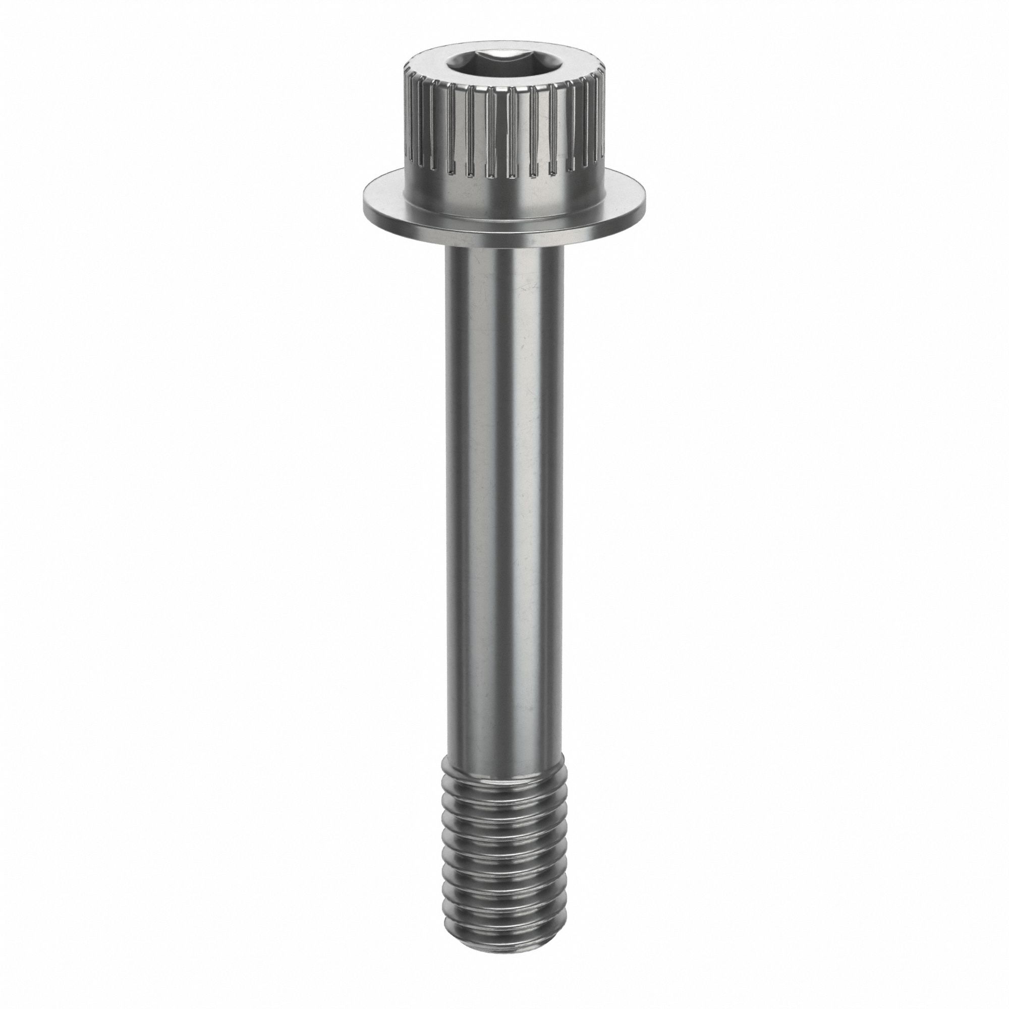 Socket Head Cap Screw: 1/2"-13 Thread Size, 3 in Lg, Flanged Std, Plain, Stainless Steel, 316