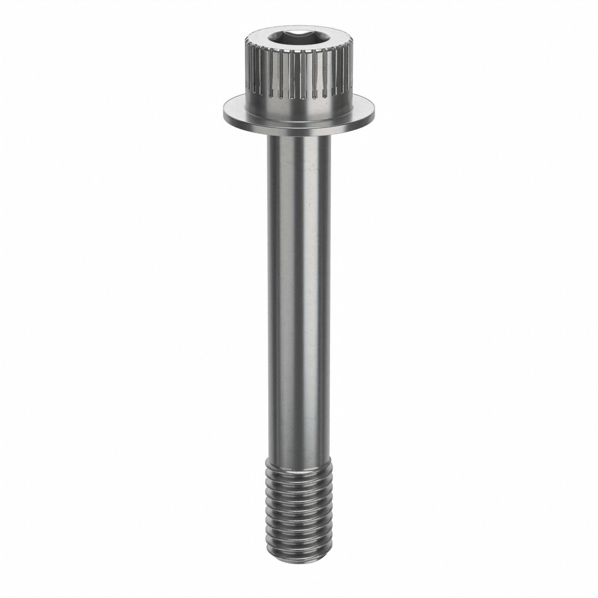 Socket Head Cap Screw: 1/2"-13 Thread Size, 3 3/8 in Lg, Flanged Std, Plain, Stainless Steel, 316