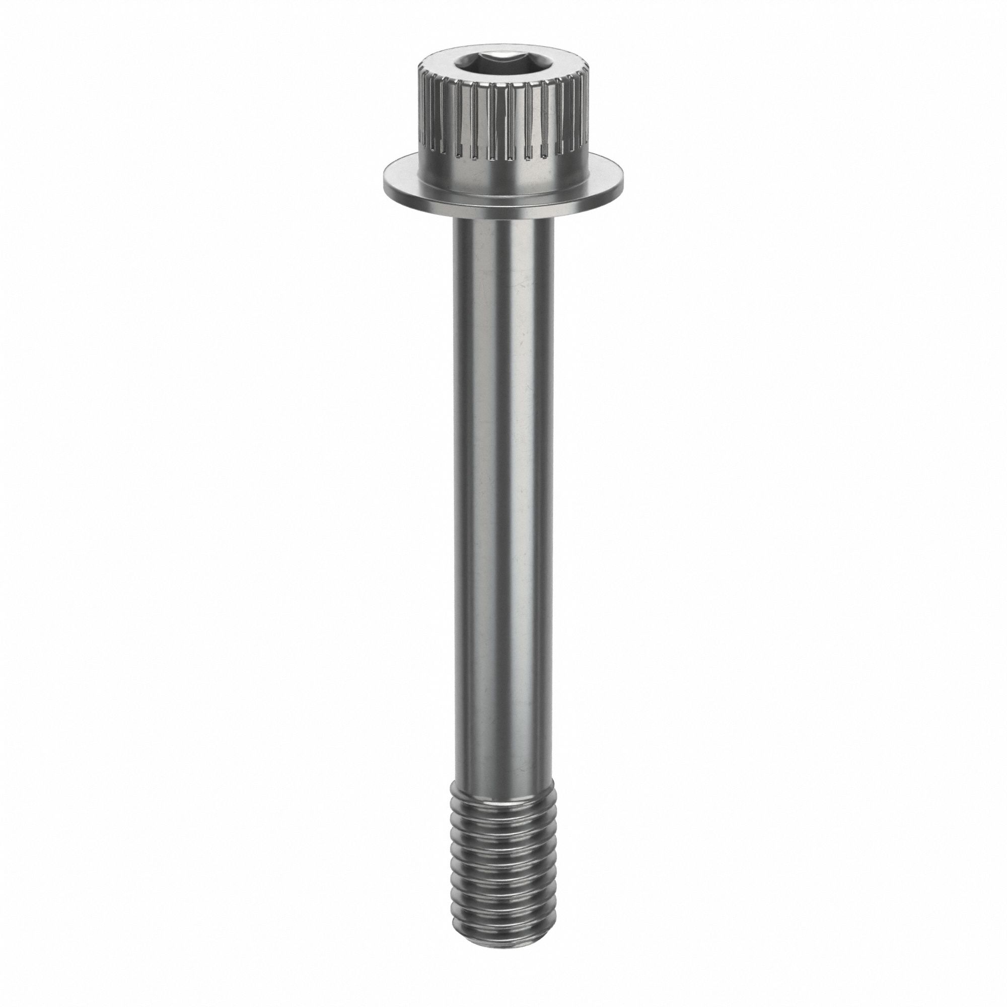 Socket Head Cap Screw: 1/2"-13 Thread Size, 3 5/8 in Lg, Flanged Std, Plain, Stainless Steel, 316