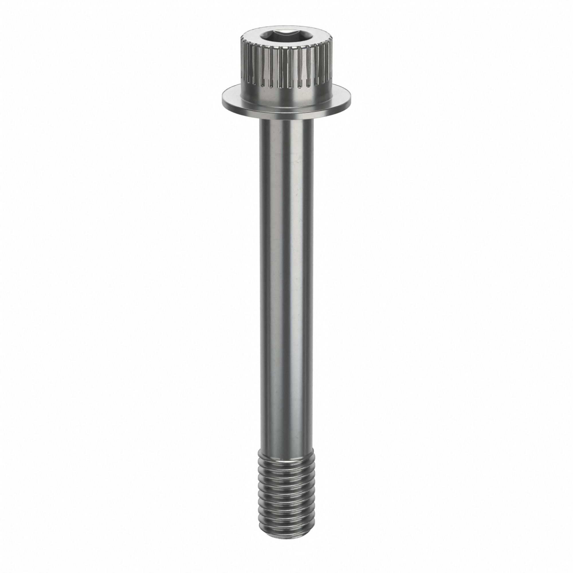Socket Head Cap Screw: 1/2"-13 Thread Size, 3 7/8 in Lg, Flanged Std, Plain, Stainless Steel, 316