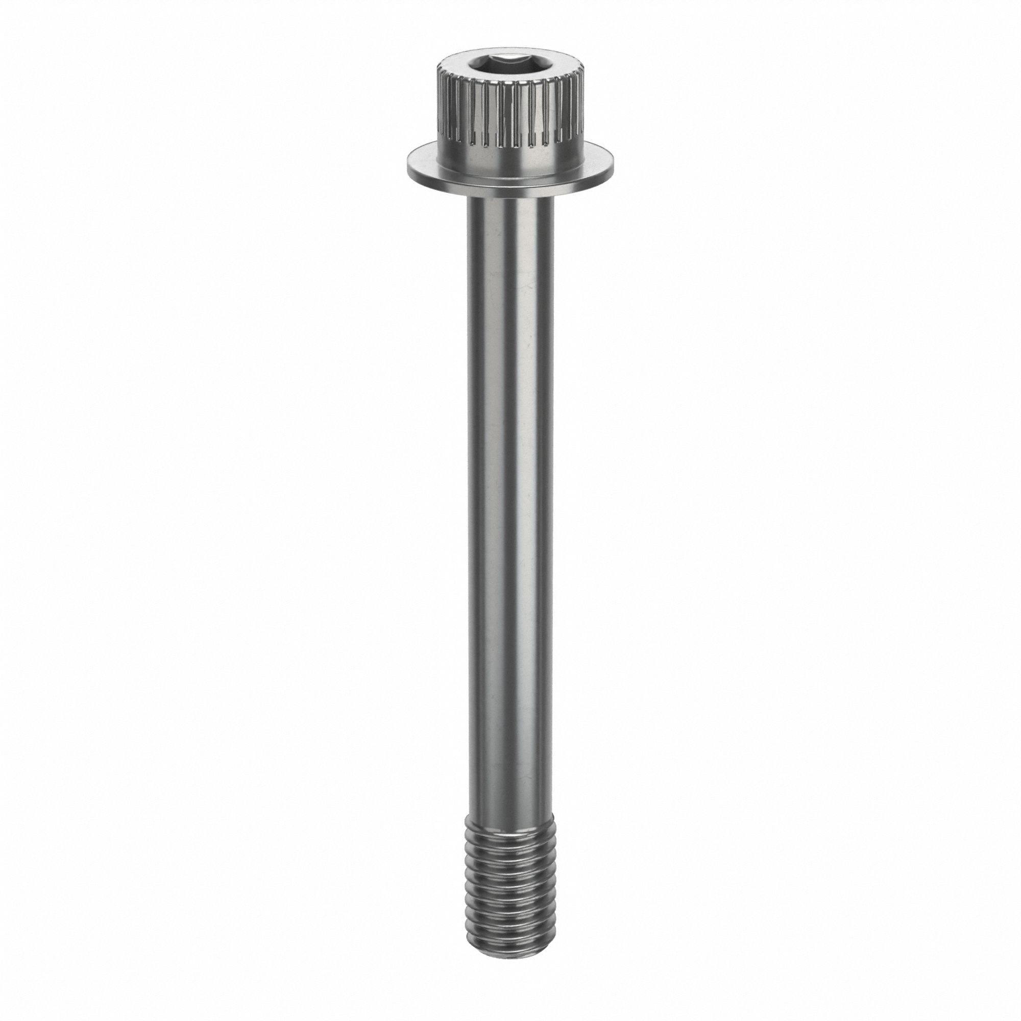 Socket Head Cap Screw: 1/2"-13 Thread Size, 4 3/8 in Lg, Flanged Std, Plain, Stainless Steel, 316