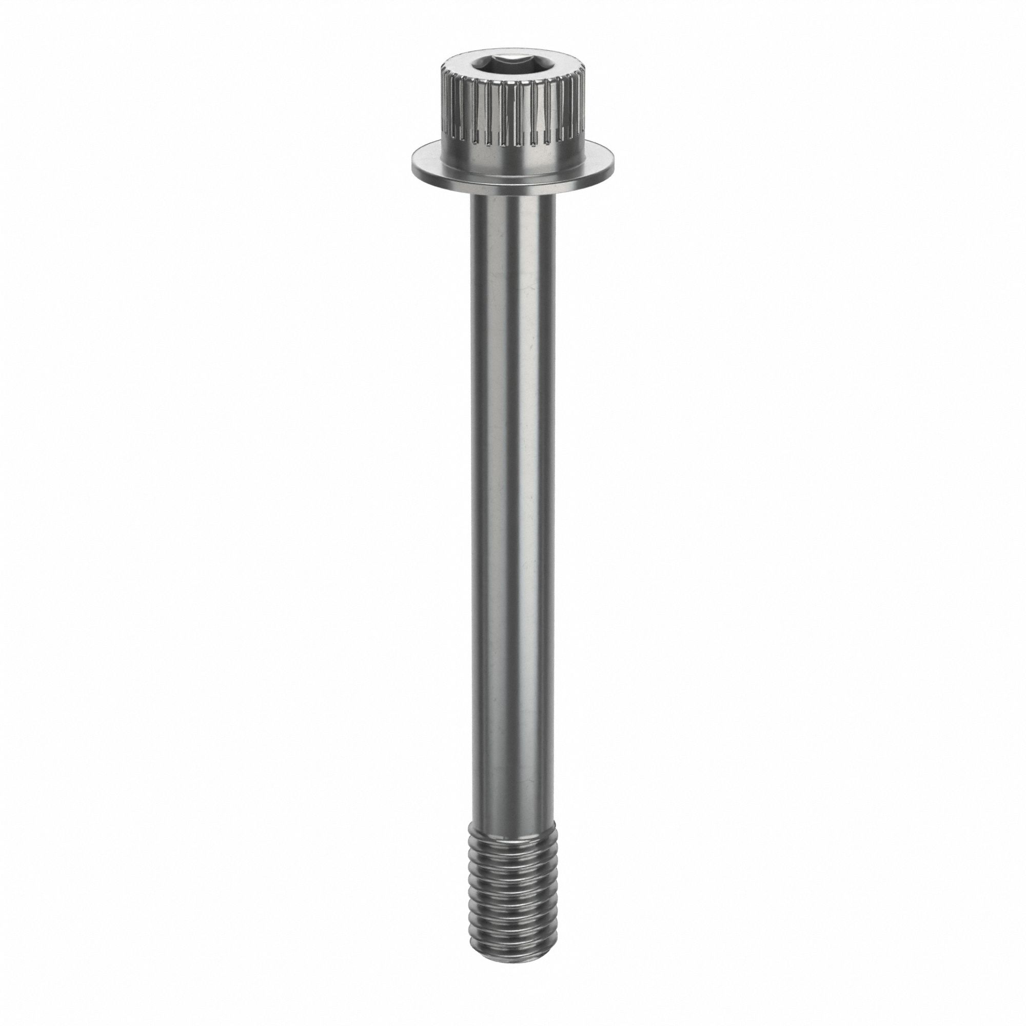 Socket Head Cap Screw: 1/2"-13 Thread Size, 4 1/2 in Lg, Flanged Std, Plain, Stainless Steel, 316