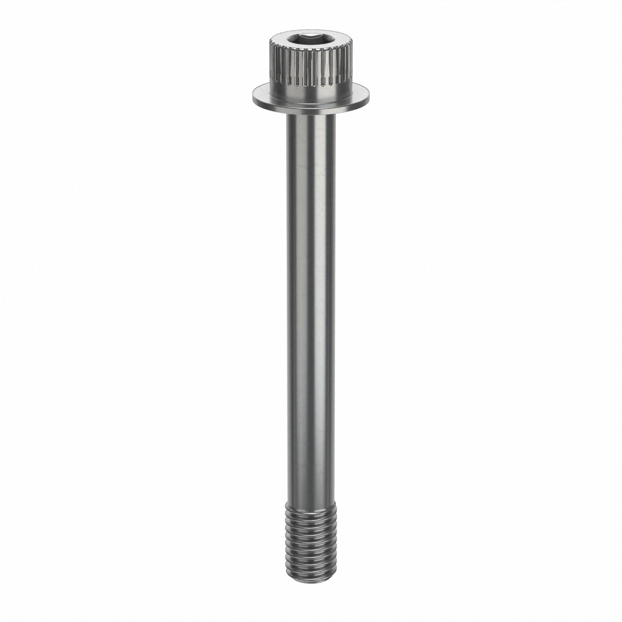 Socket Head Cap Screw: 1/2"-13 Thread Size, 4 3/4 in Lg, Flanged Std, Plain, Stainless Steel, 316