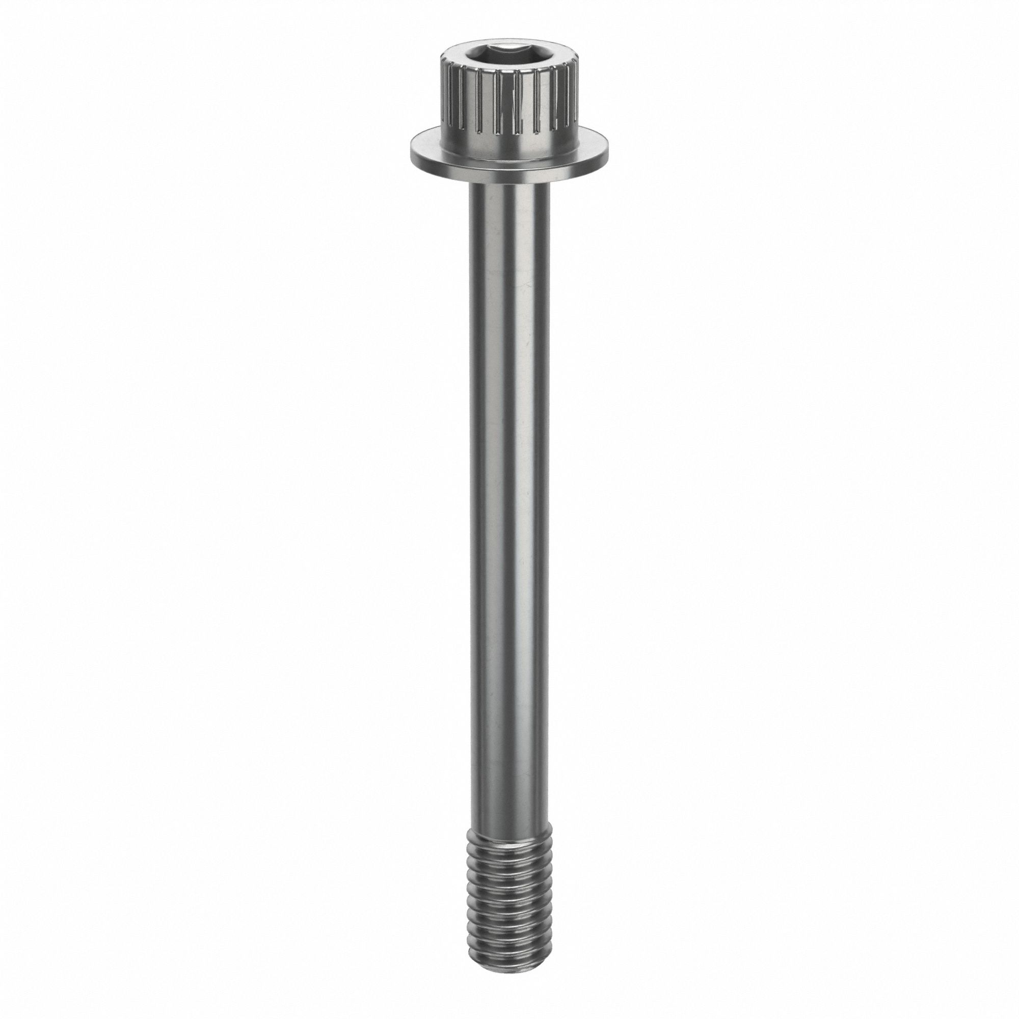 Socket Head Cap Screw: 3/8"-16 Thread Size, 3 5/8 in Lg, Flanged Std, Plain, Stainless Steel, 316