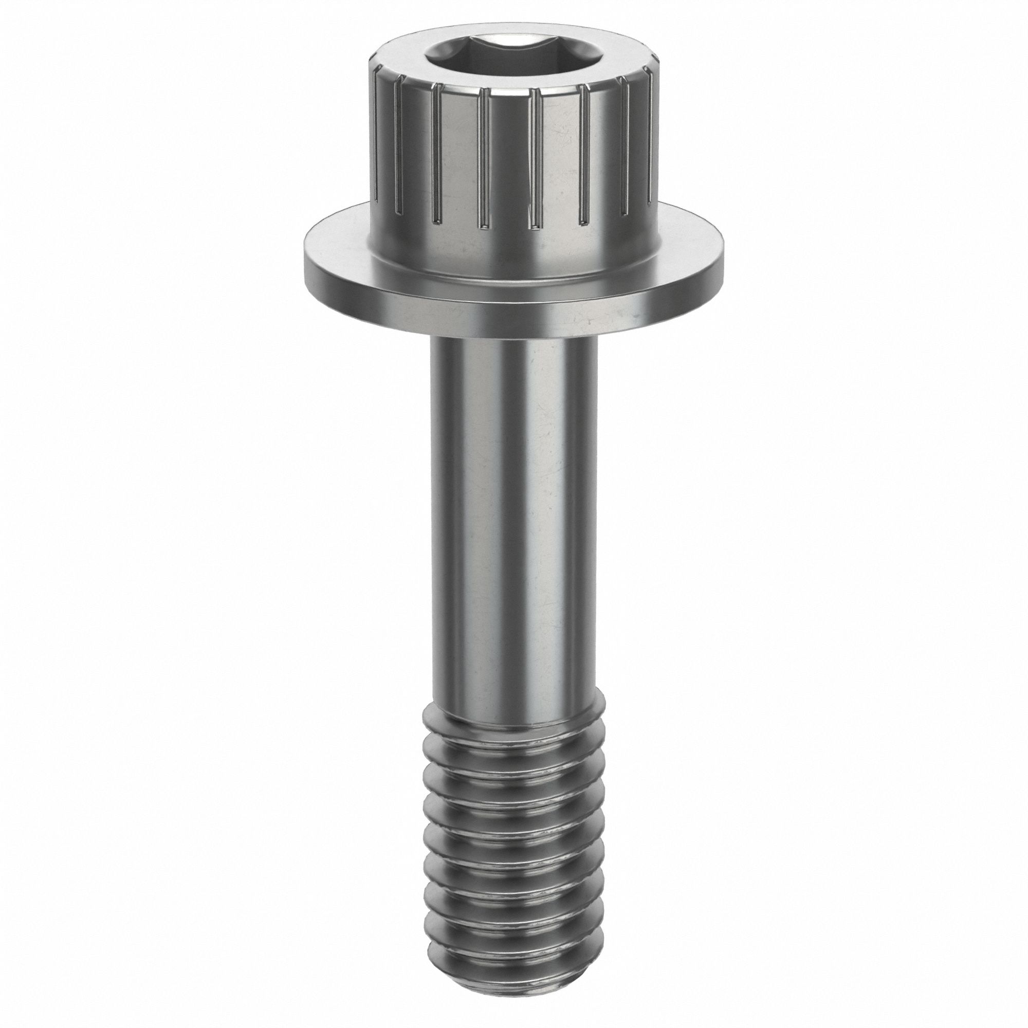 Socket Head Cap Screw: 5/16"-18 Thread Size, 1 1/4 in Lg, Flanged Std, Plain, Stainless Steel, 316