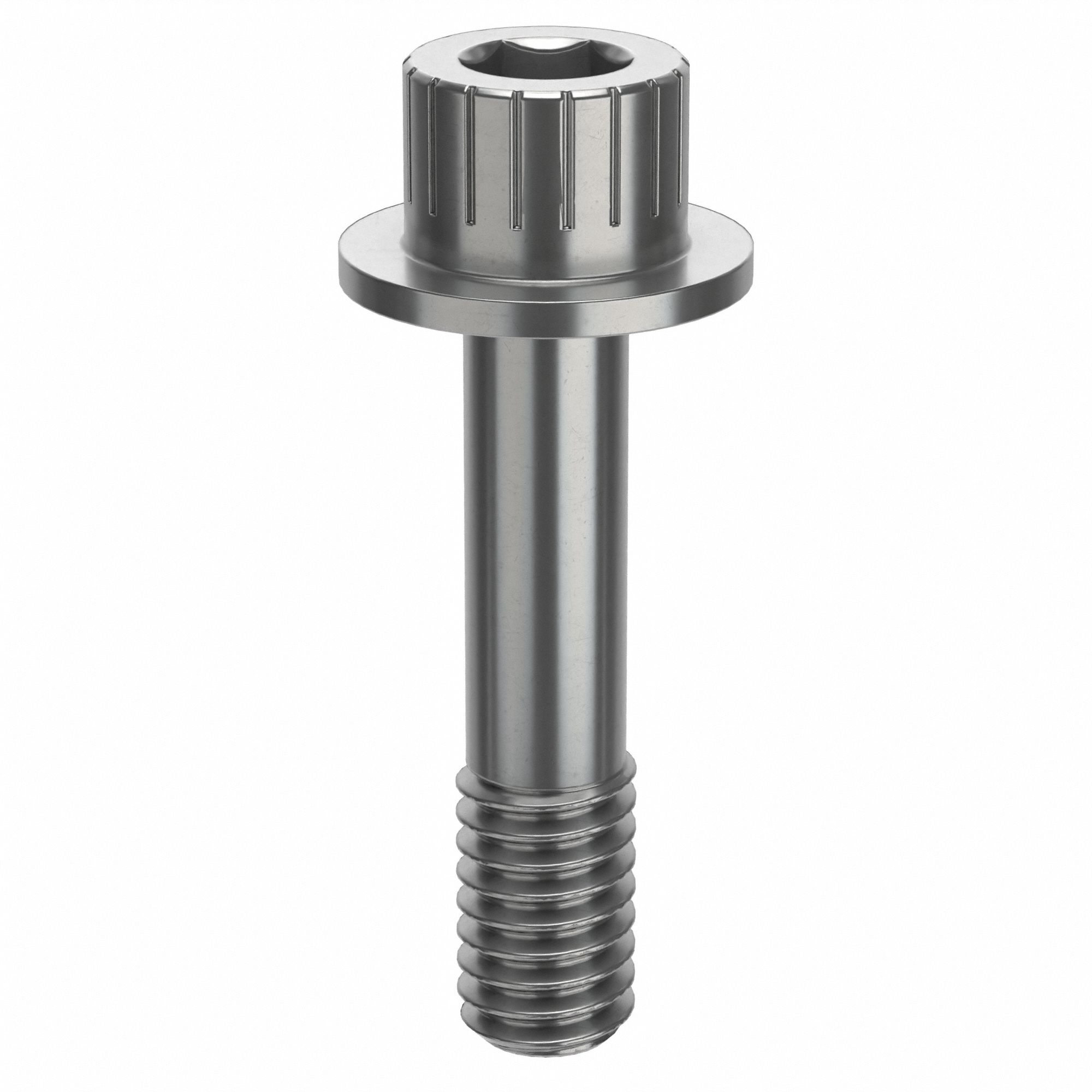 Socket Head Cap Screw: 5/16"-18 Thread Size, 1 3/8 in Lg, Flanged Std, Plain, Stainless Steel, 316