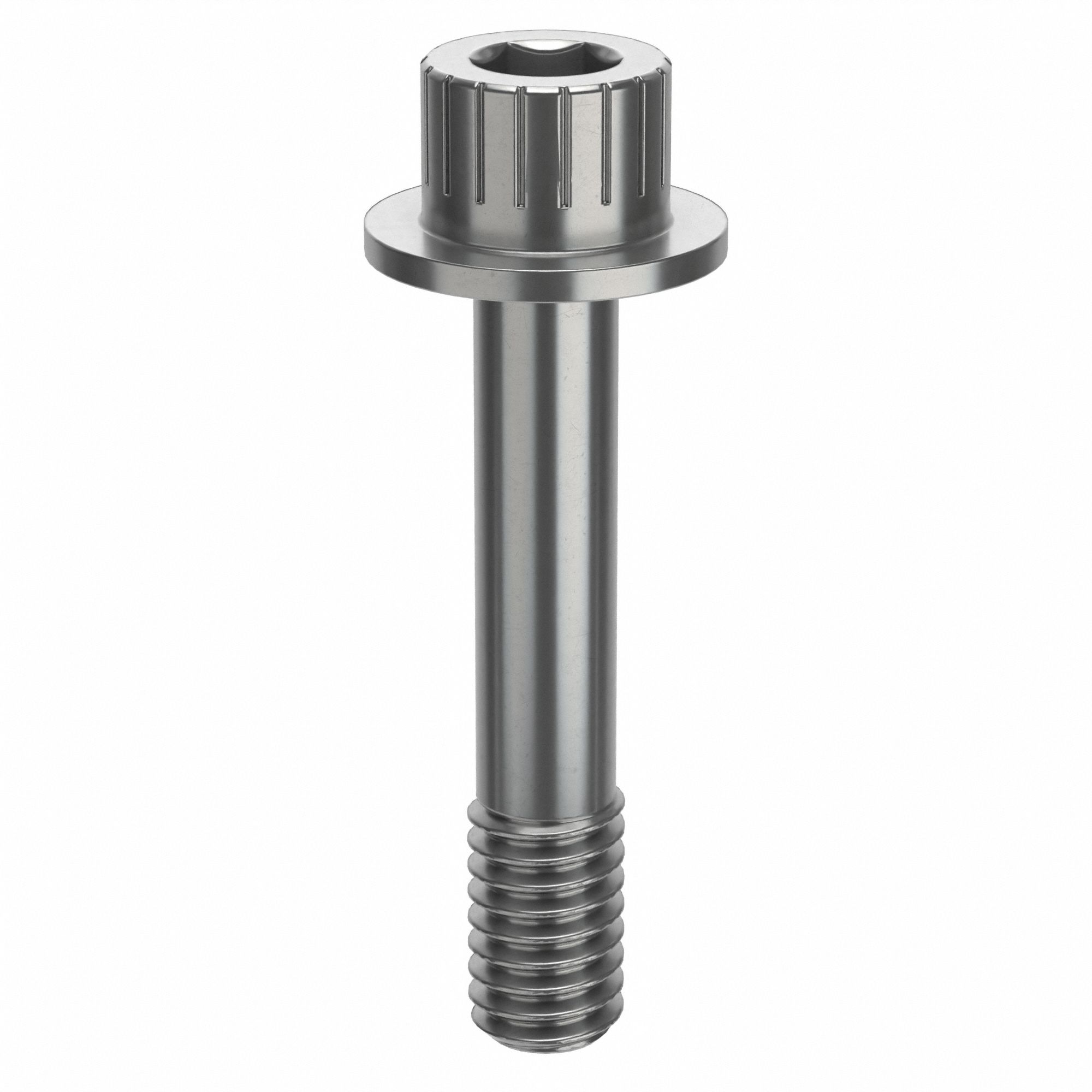 Socket Head Cap Screw: 5/16"-18 Thread Size, 1 5/8 in Lg, Flanged Std, Plain, Stainless Steel, 316