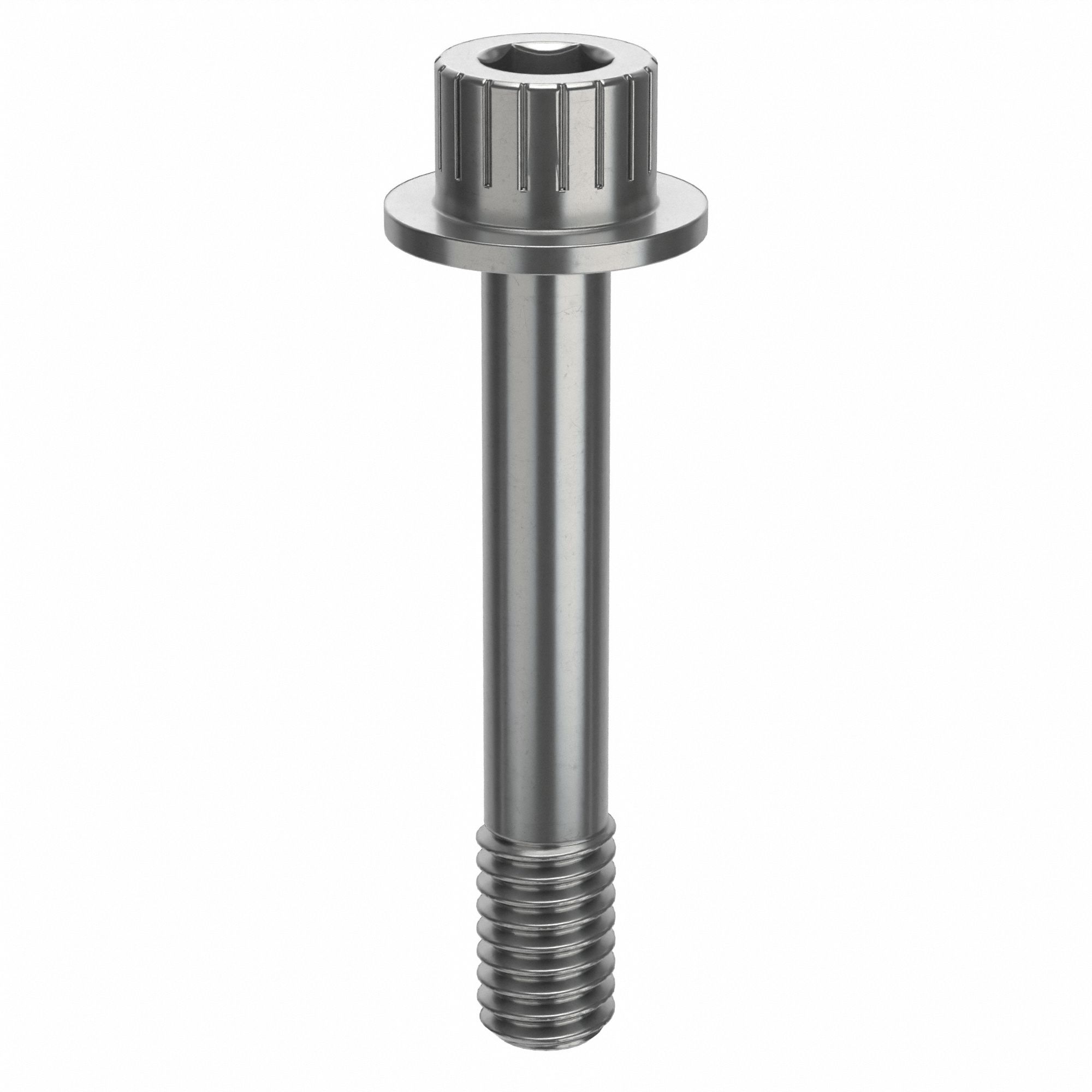 Socket Head Cap Screw: 5/16"-18 Thread Size, 1 7/8 in Lg, Flanged Std, Plain, Stainless Steel, 316