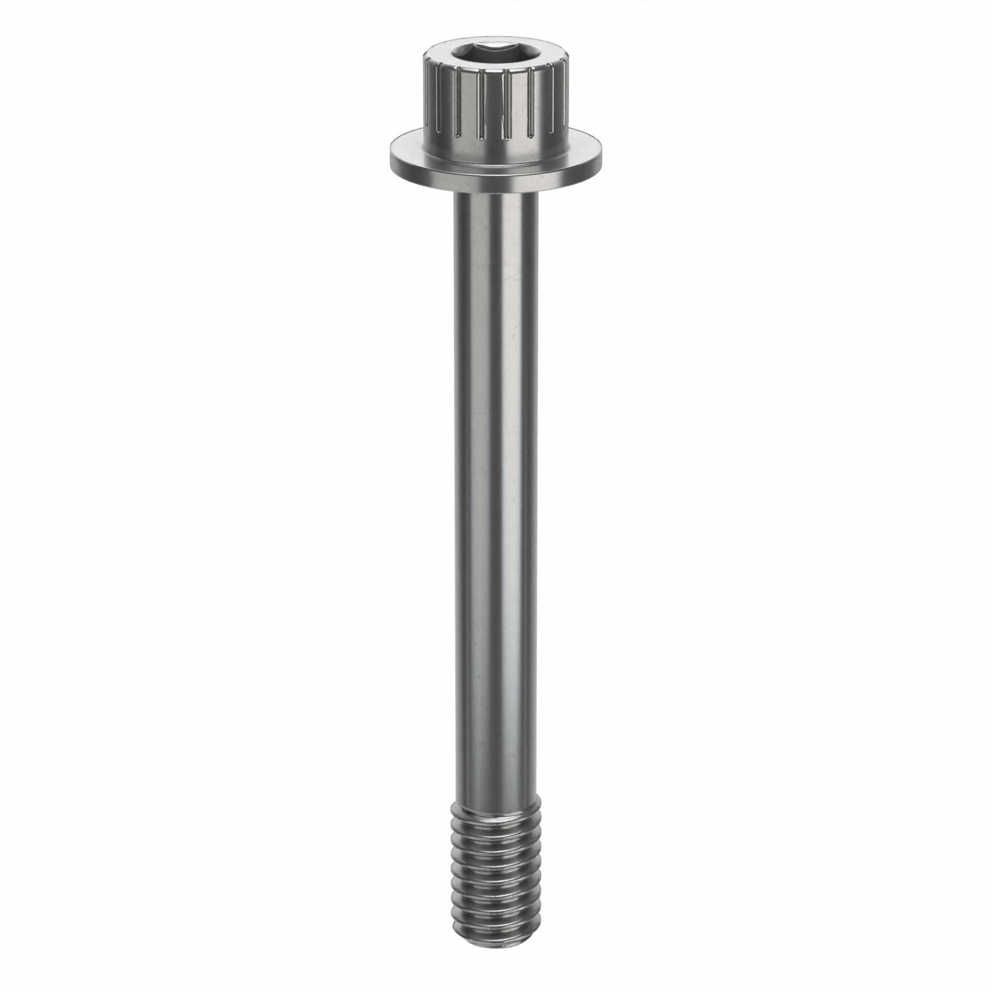 Socket Head Cap Screw: 5/16"-18 Thread Size, 2 3/4 in Lg, Flanged Std, Plain, Stainless Steel, 316