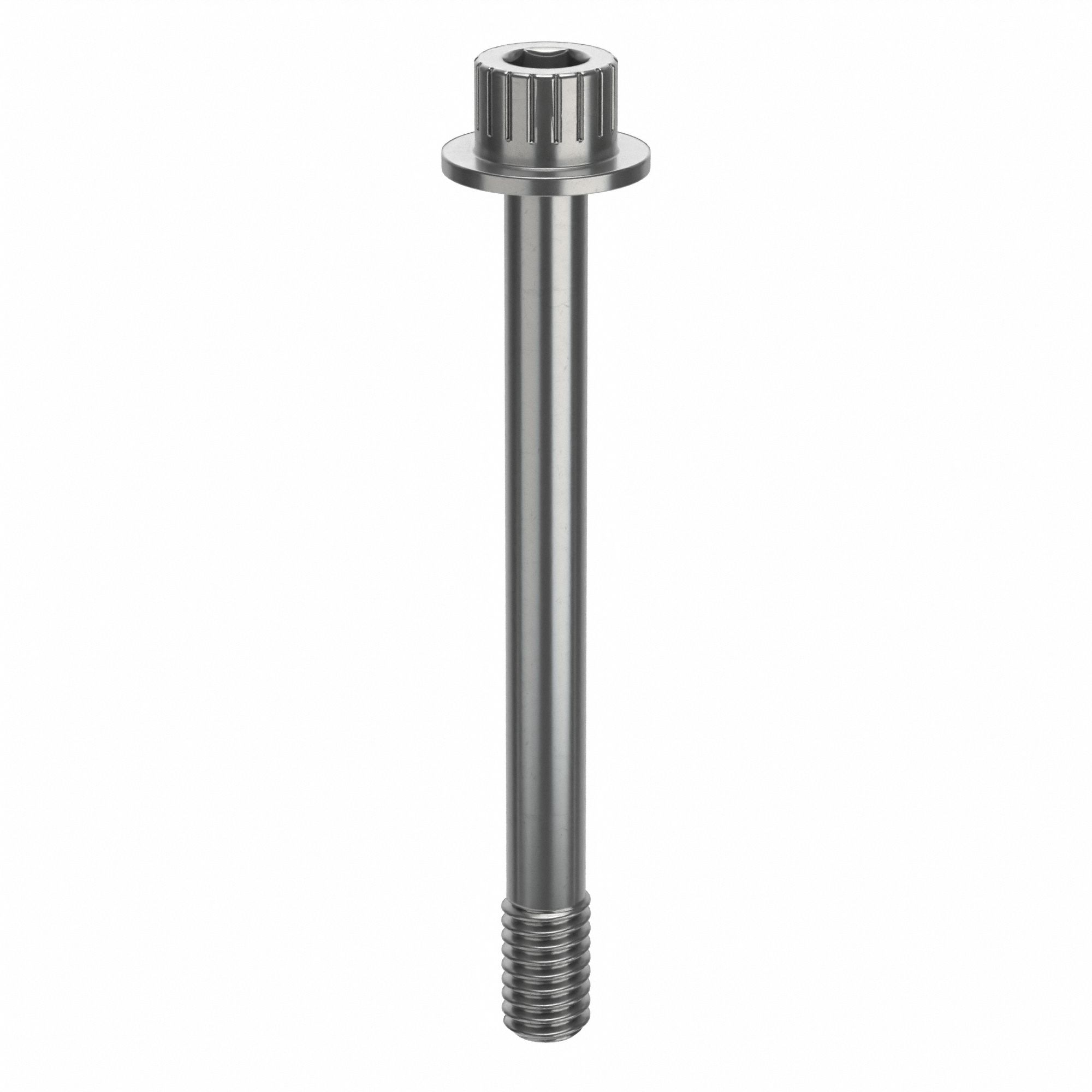 Socket Head Cap Screw: 5/16"-18 Thread Size, 3 1/8 in Lg, Flanged Std, Plain, Stainless Steel, 316