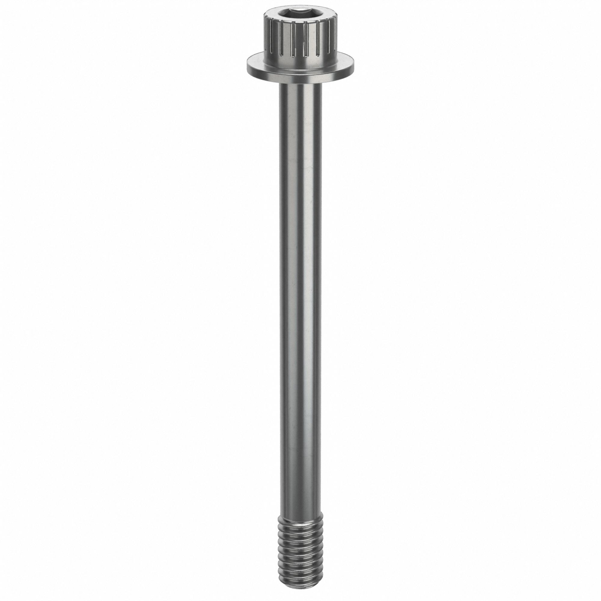 Socket Head Cap Screw: 5/16"-18 Thread Size, 3 5/8 in Lg, Flanged Std, Plain, Stainless Steel, 316