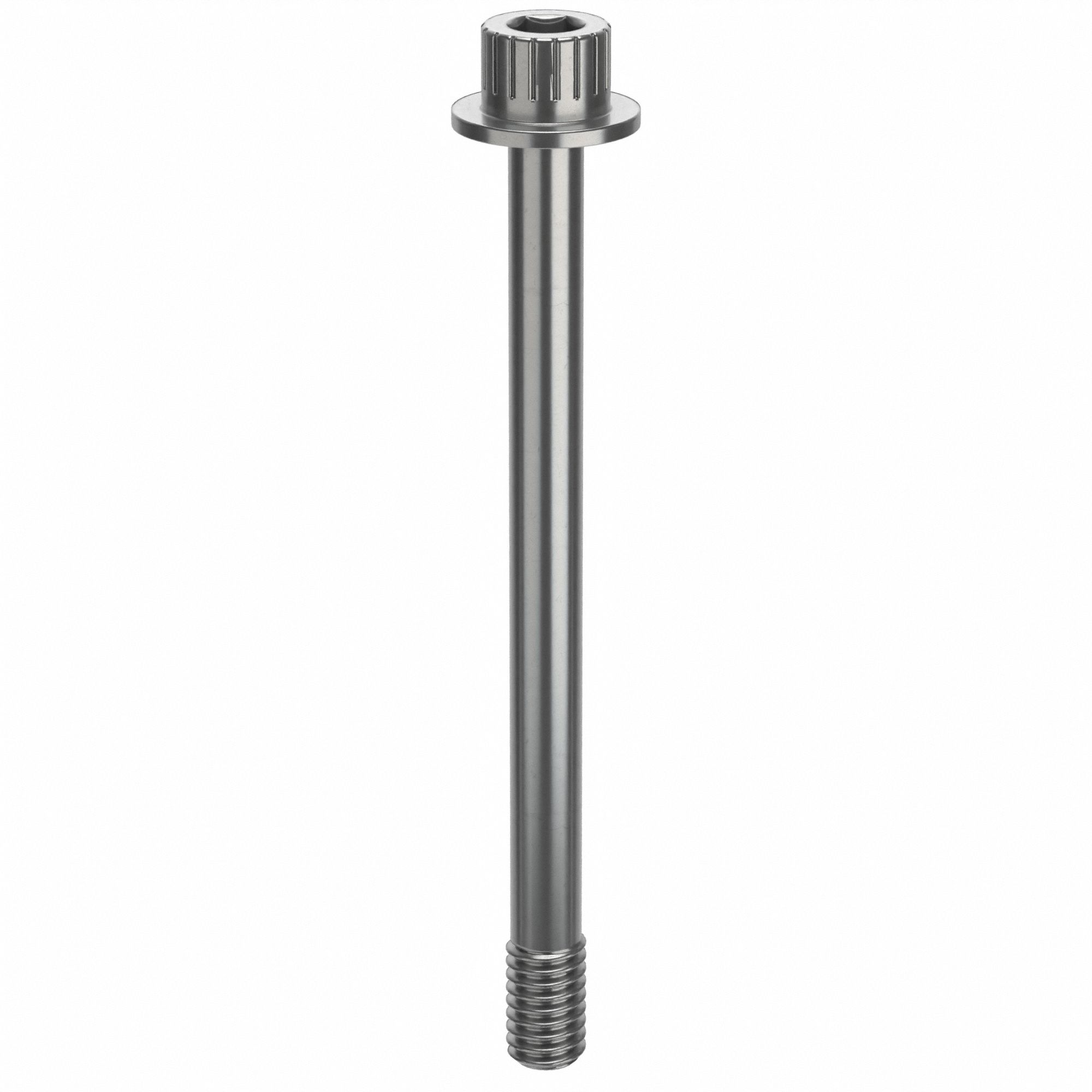 Socket Head Cap Screw: 5/16"-18 Thread Size, 3 3/4 in Lg, Flanged Std, Plain, Stainless Steel, 316