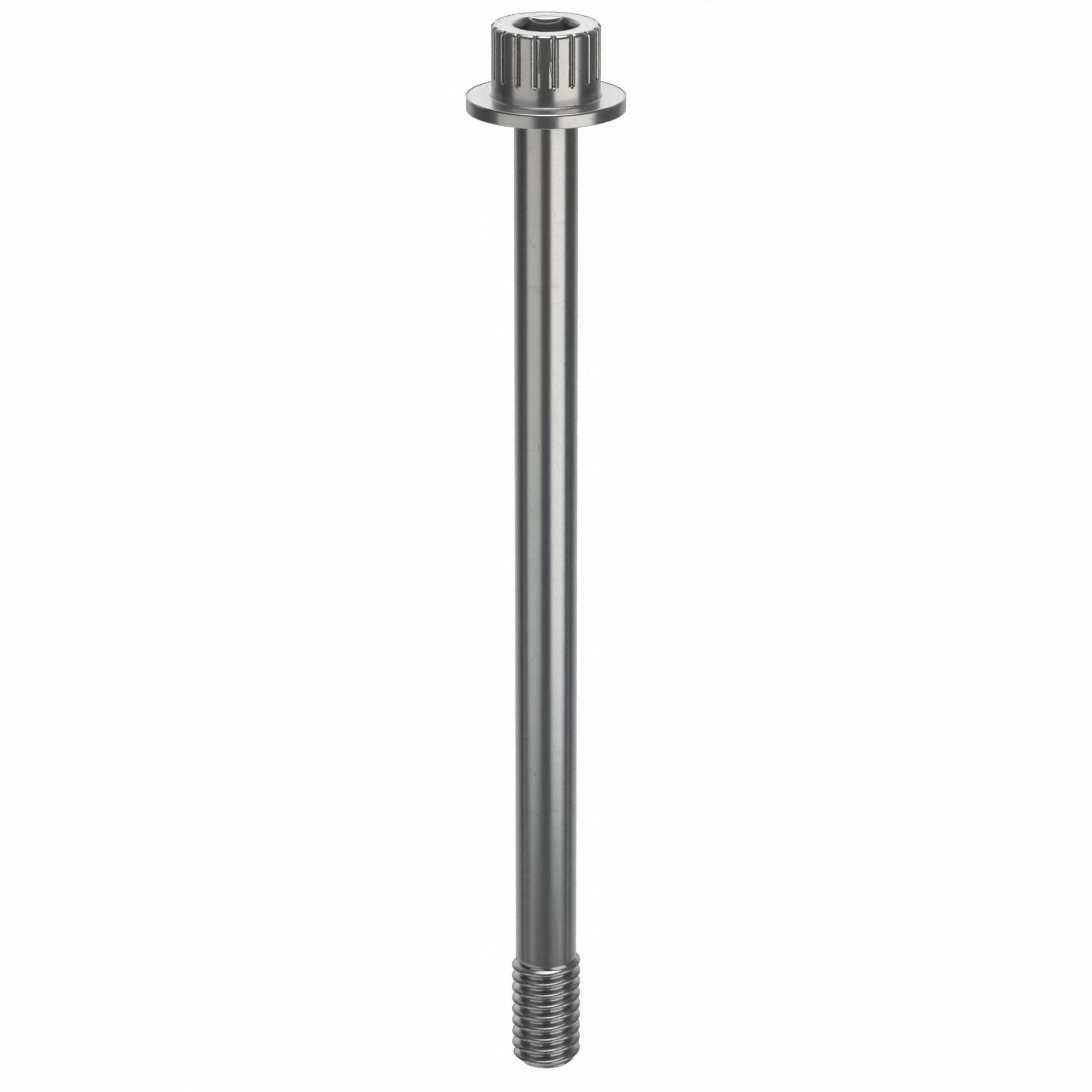 Socket Head Cap Screw: 5/16"-18 Thread Size, 4 1/2 in Lg, Flanged Std, Plain, Stainless Steel, 316