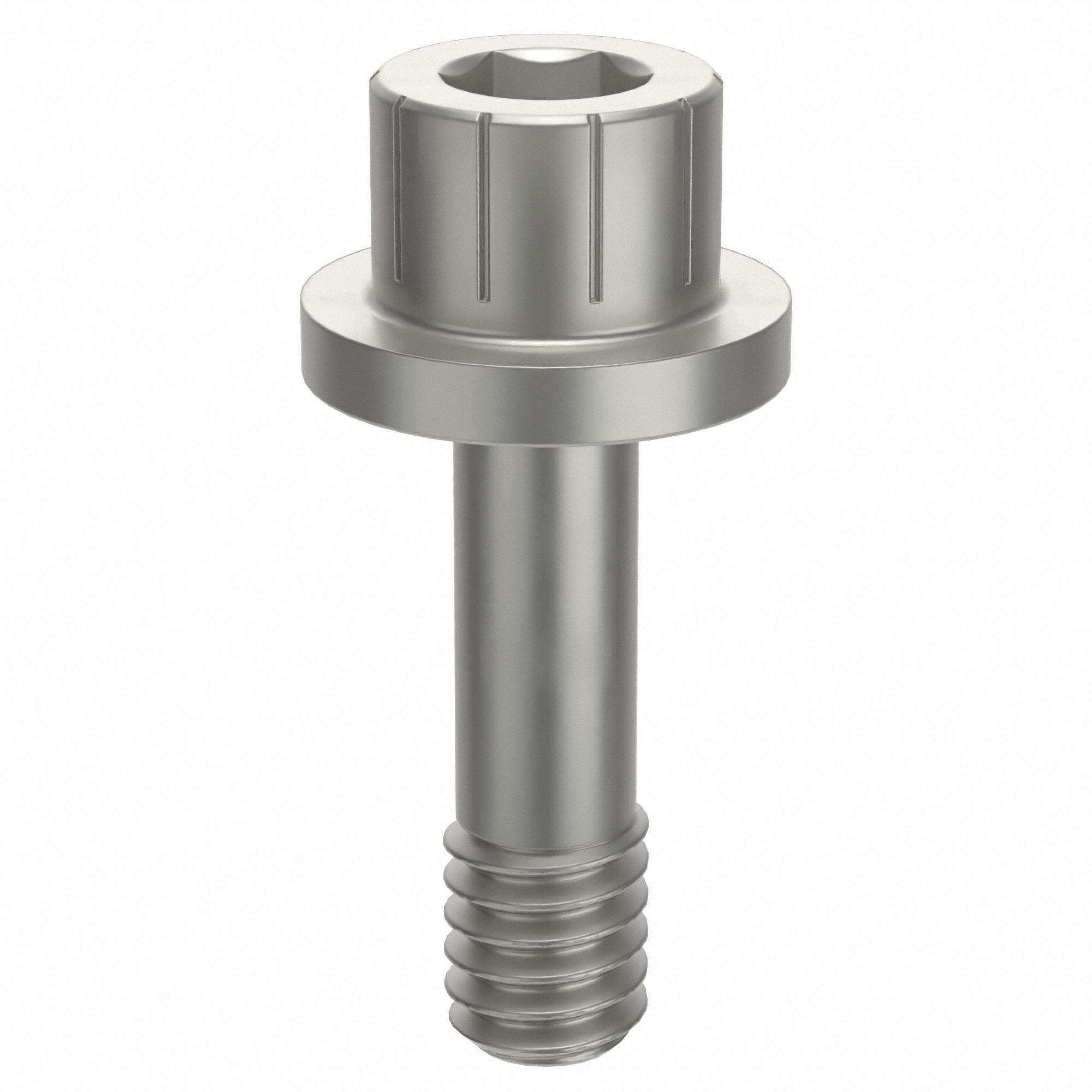 Socket Head Cap Screw: #8-32 Thread Size, 9/16 in Lg, Flanged Std, Plain, Aluminum, Not Graded