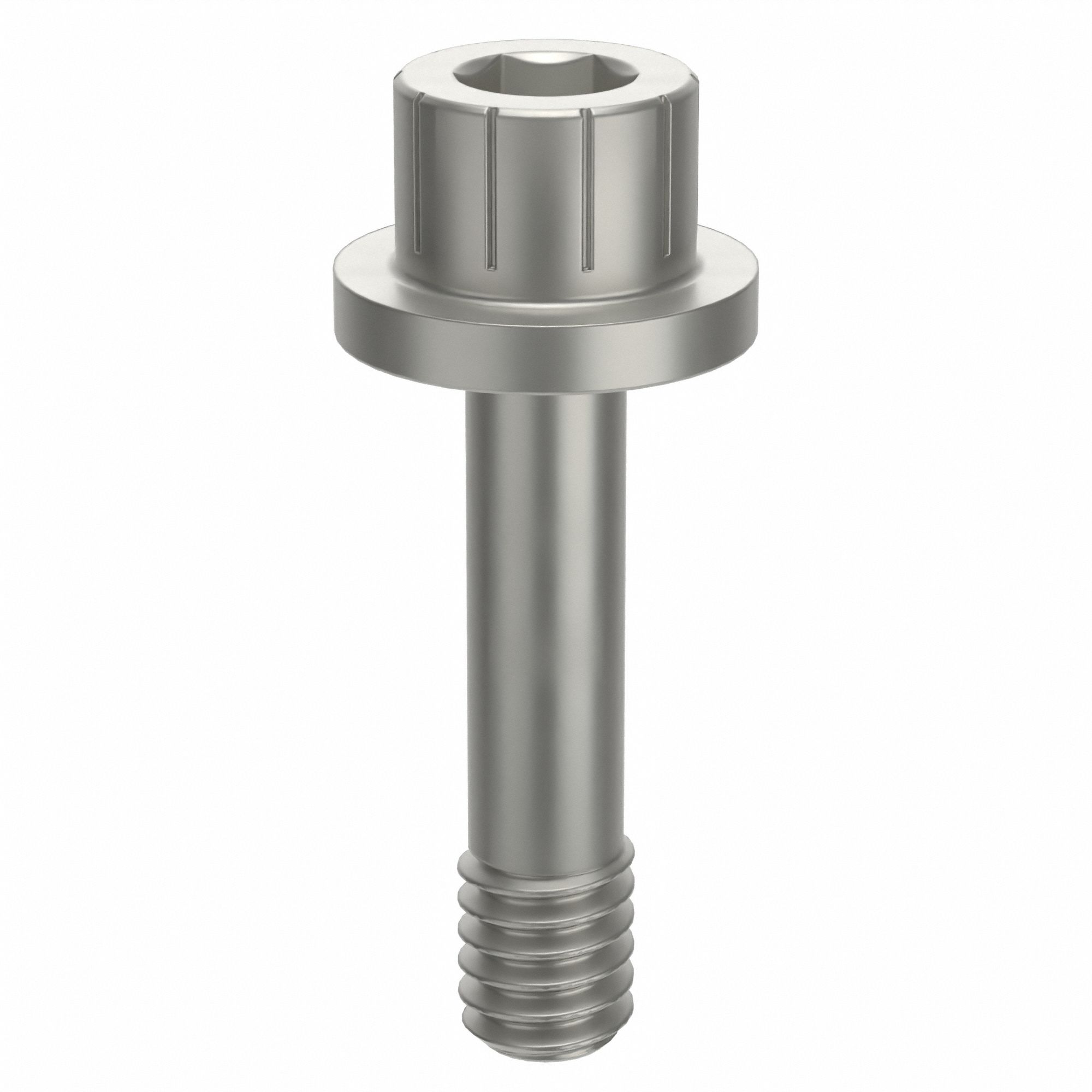 Socket Head Cap Screw: #8-32 Thread Size, 11/16 in Lg, Flanged Std, Plain, Aluminum, Not Graded
