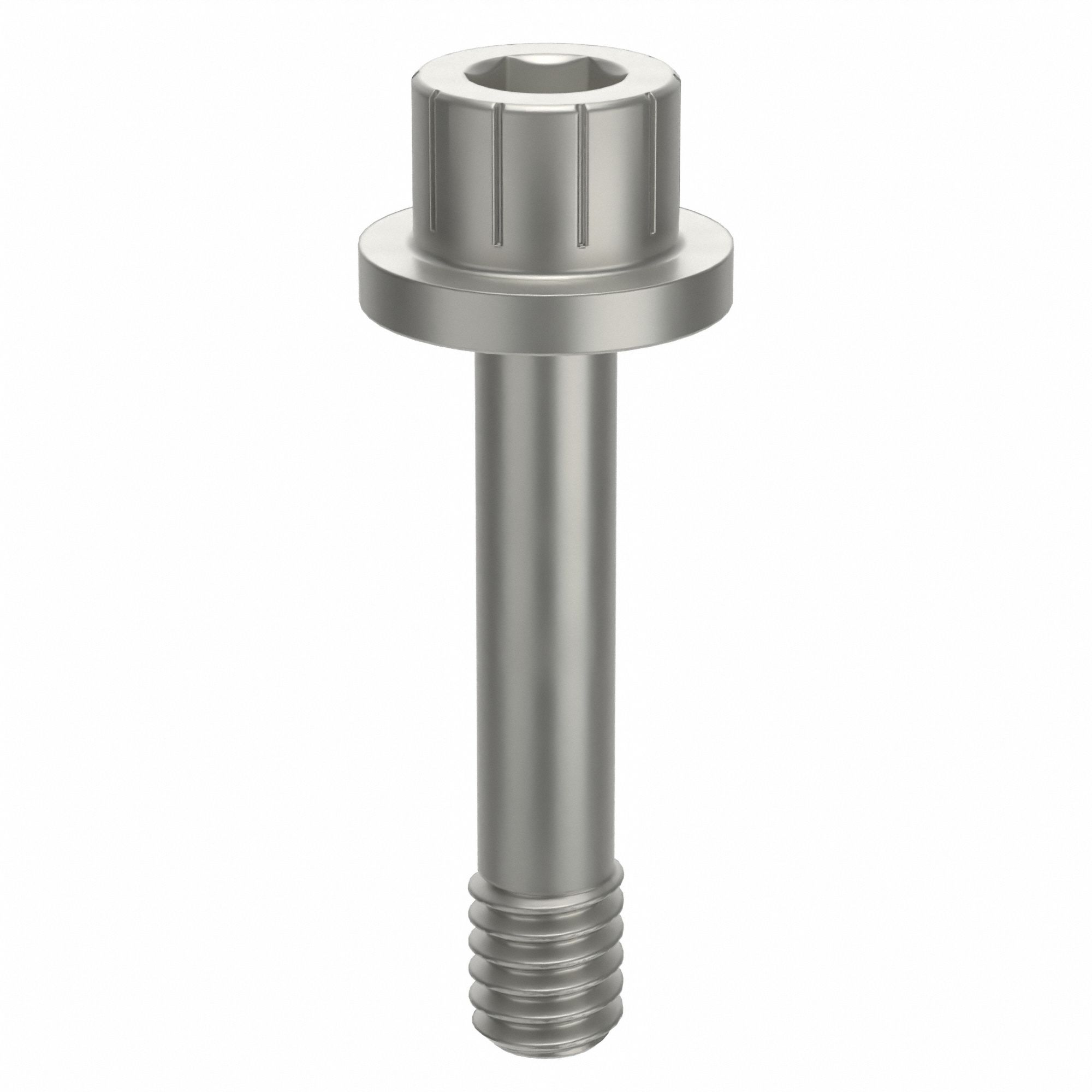 Socket Head Cap Screw: #8-32 Thread Size, 13/16 in Lg, Flanged Std, Plain, Aluminum, Not Graded
