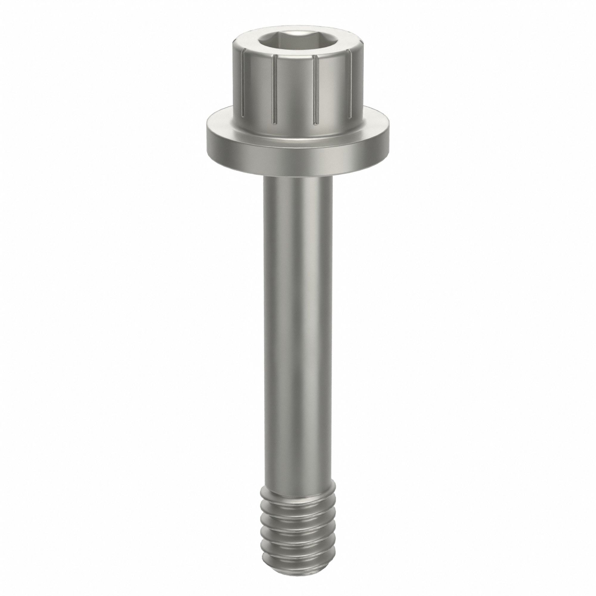Socket Head Cap Screw: #8-32 Thread Size, 15/16 in Lg, Flanged Std, Plain, Aluminum, Not Graded