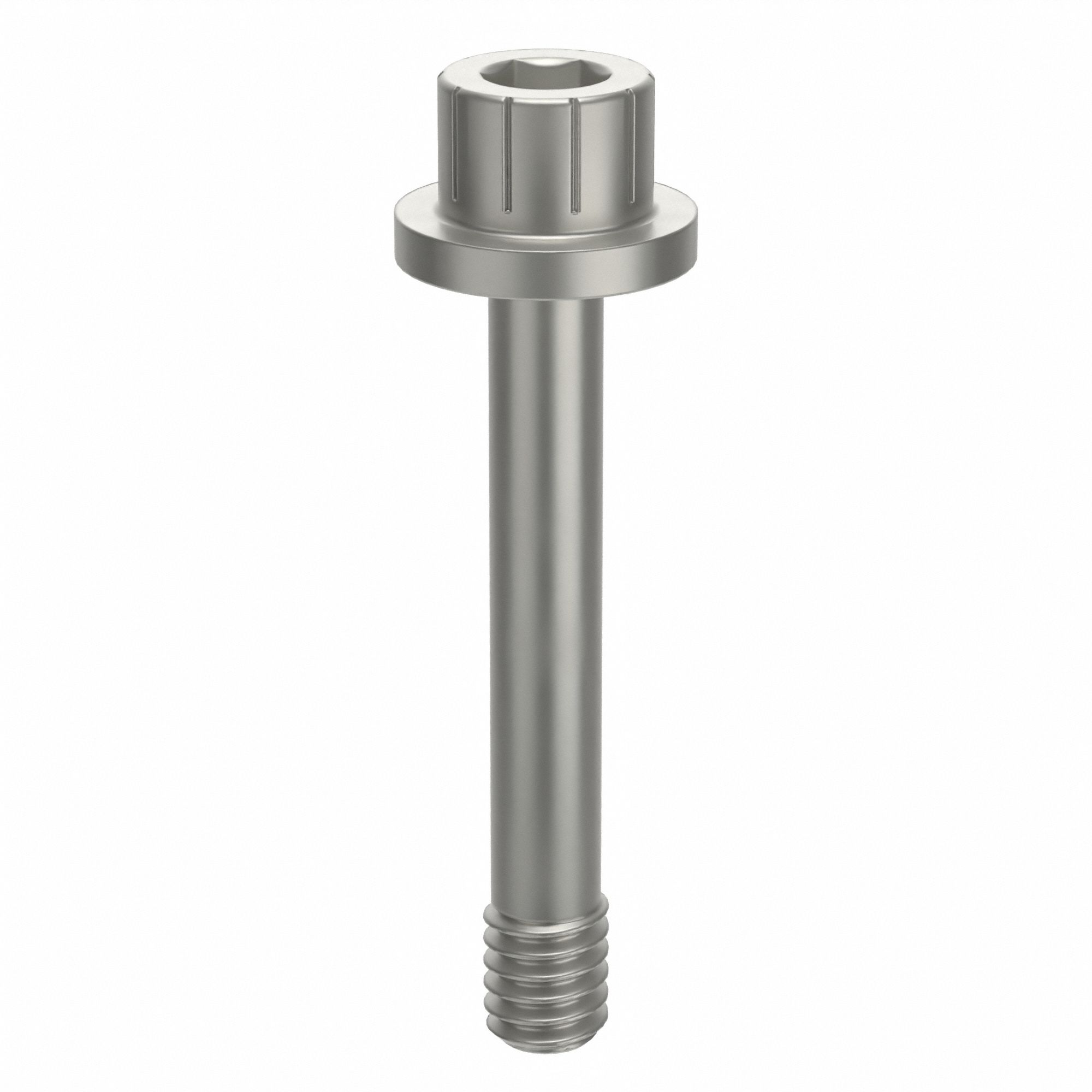 Socket Head Cap Screw: #8-32 Thread Size, 1 1/16 in Lg, Flanged Std, Plain, Aluminum, Not Graded