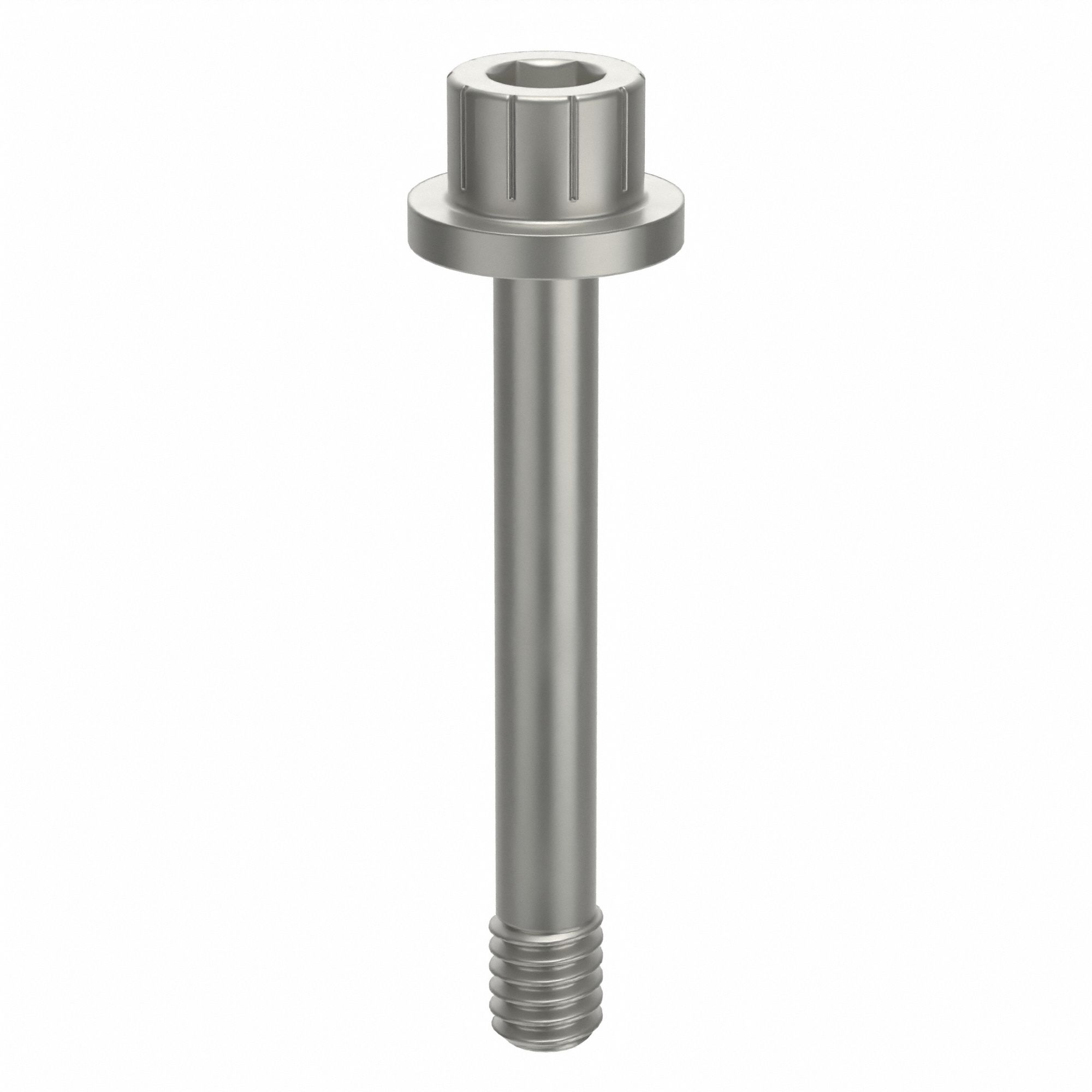 Socket Head Cap Screw: #8-32 Thread Size, 1 3/16 in Lg, Flanged Std, Plain, Aluminum, Not Graded