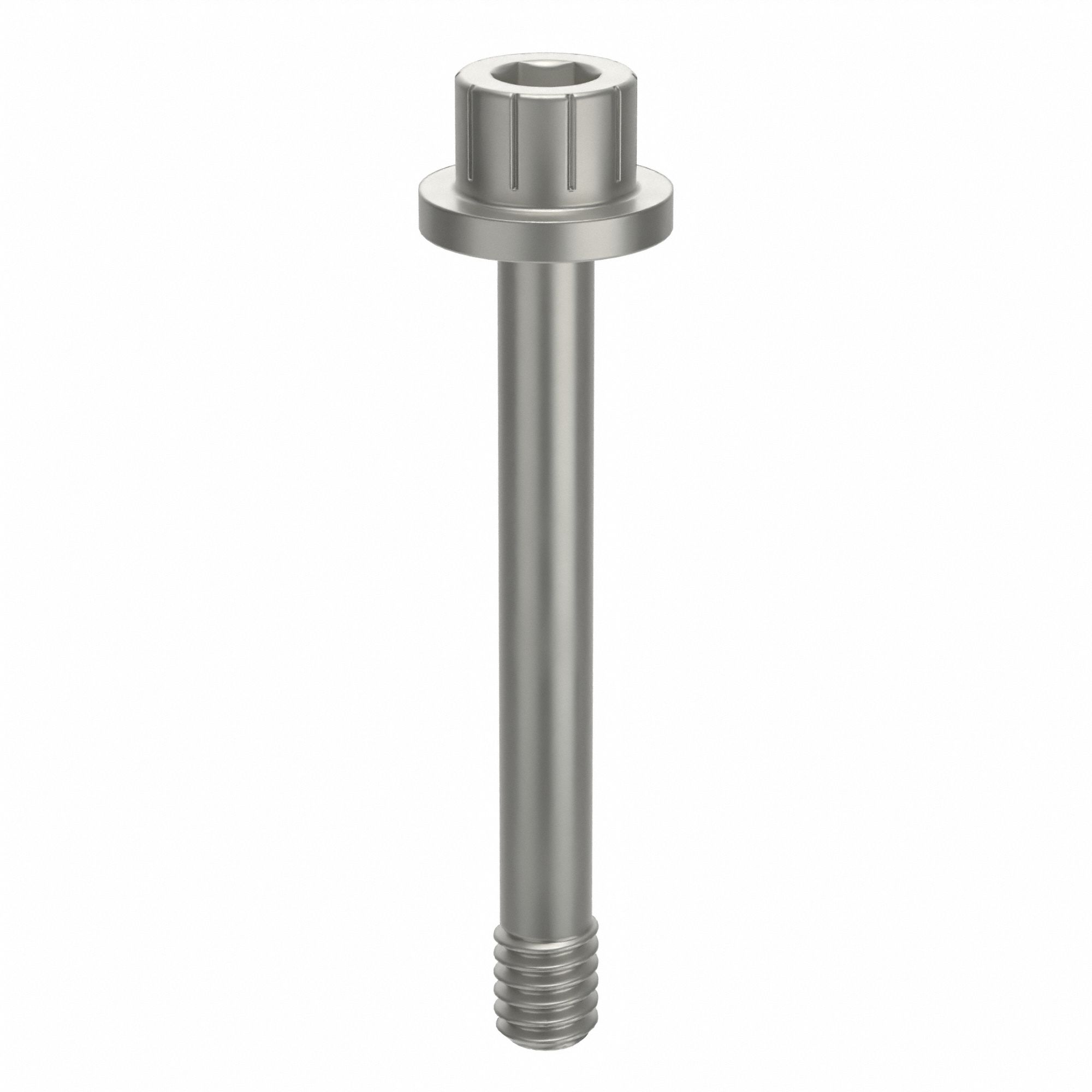 Socket Head Cap Screw: #8-32 Thread Size, 1 5/16 in Lg, Flanged Std, Plain, Aluminum, Not Graded