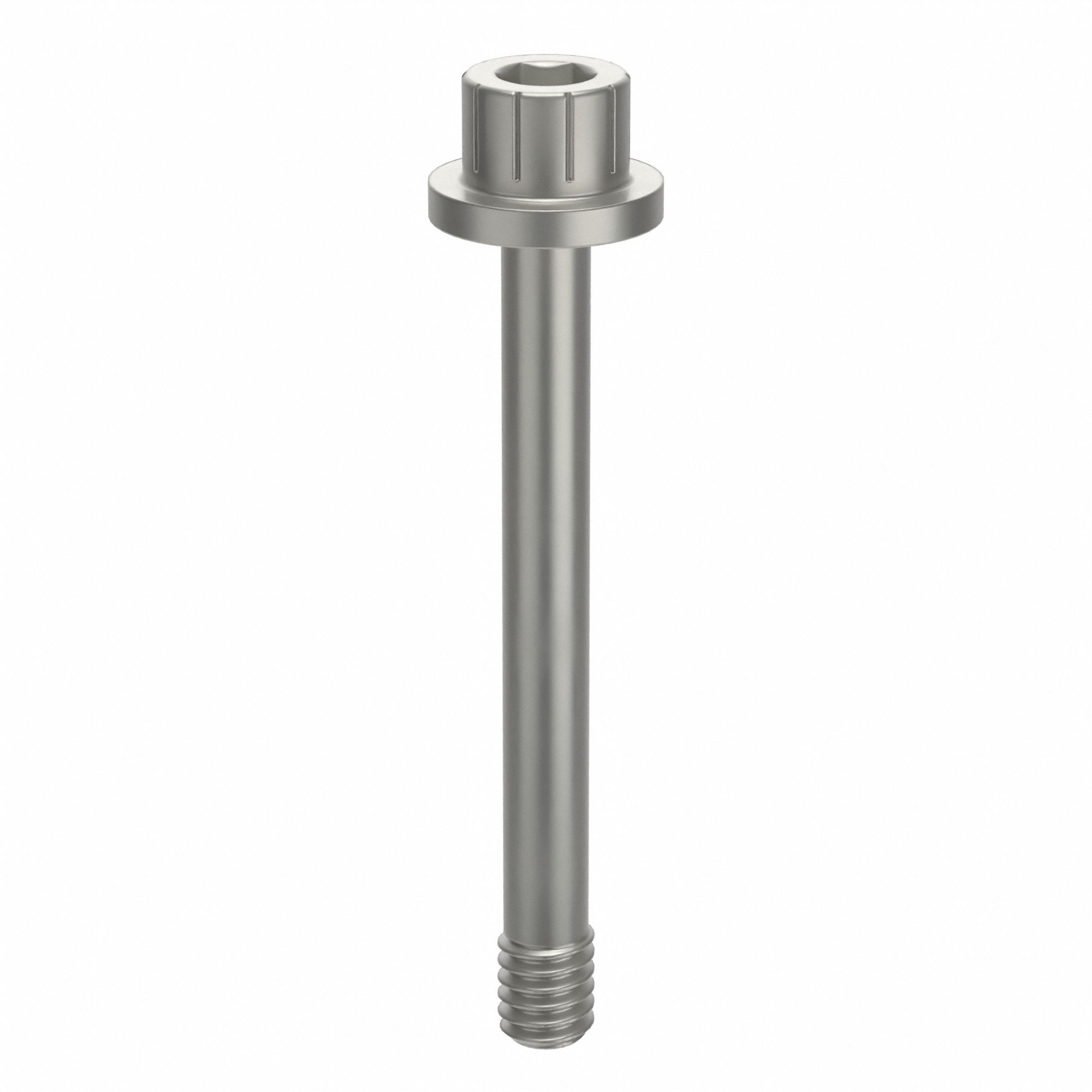 Socket Head Cap Screw: #8-32 Thread Size, 1 7/16 in Lg, Flanged Std, Plain, Aluminum, Not Graded