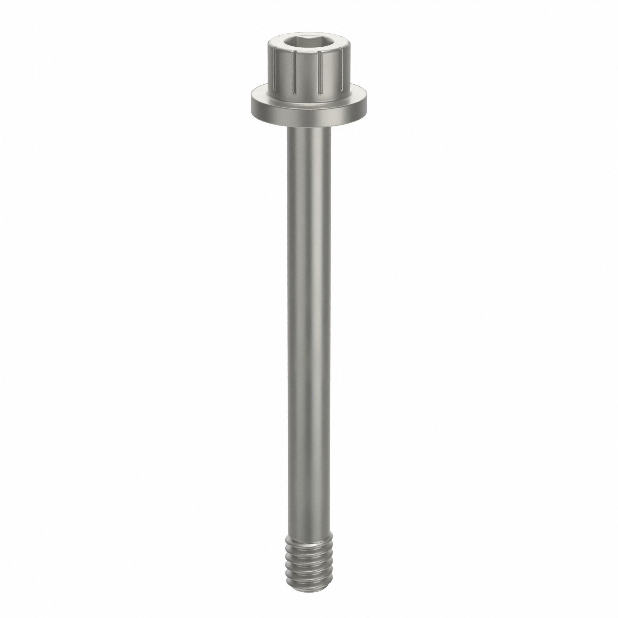 Socket Head Cap Screw: #8-32 Thread Size, 1 11/16 in Lg, Flanged Std, Plain, Aluminum, Not Graded