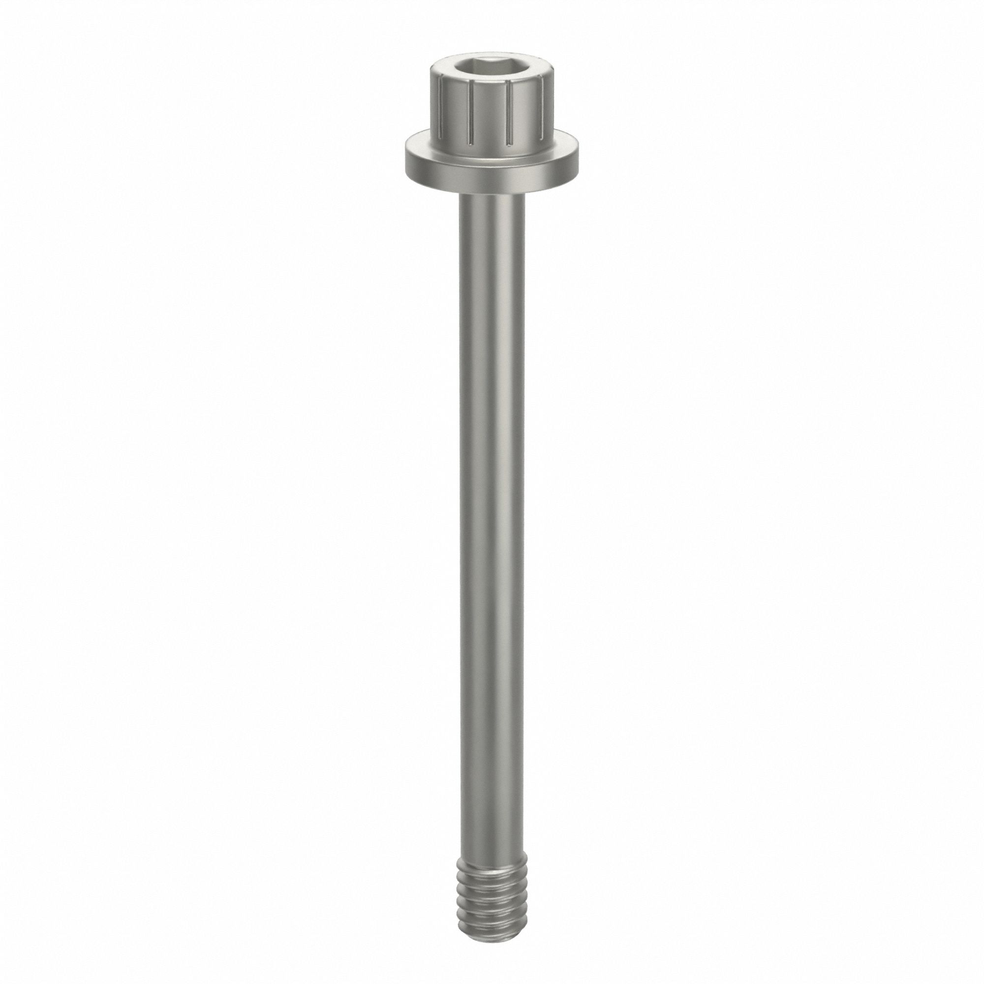 Socket Head Cap Screw: #8-32 Thread Size, 1 13/16 in Lg, Flanged Std, Plain, Aluminum, Not Graded