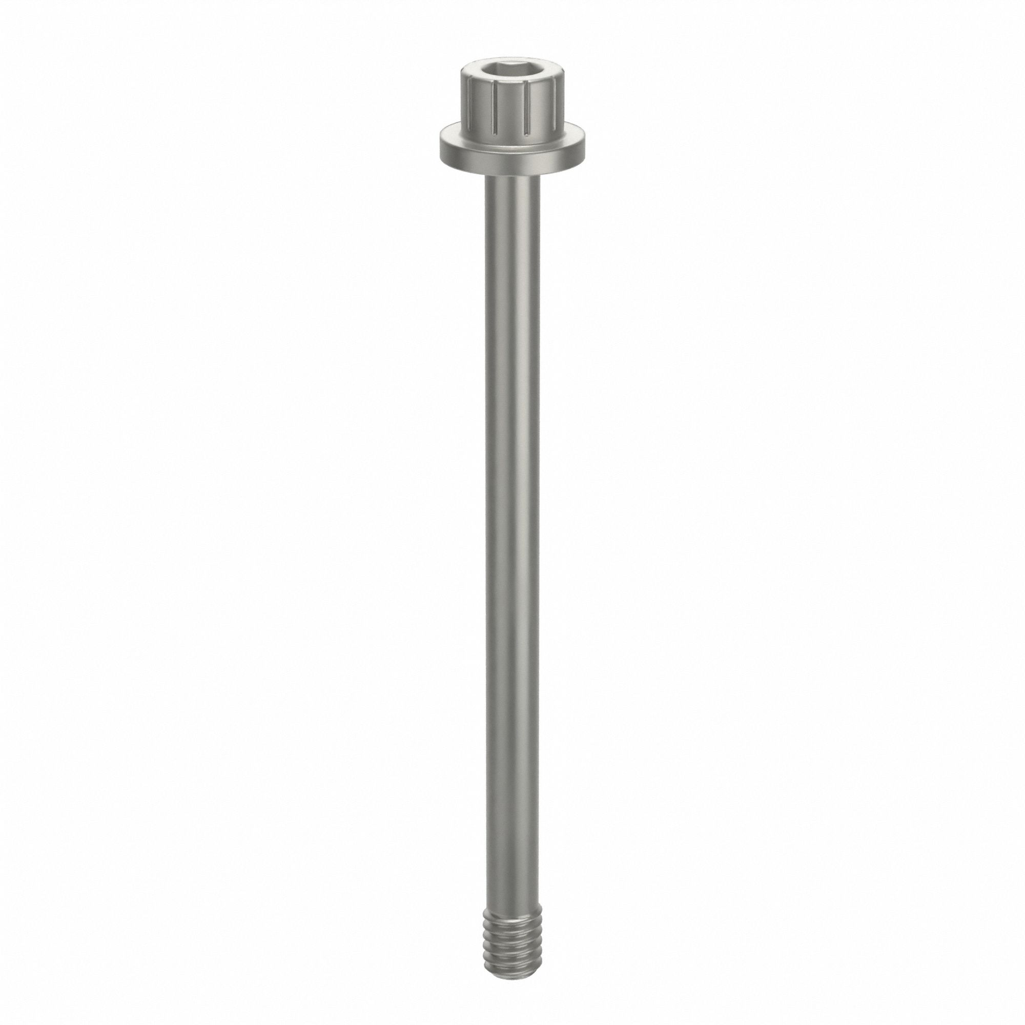 Socket Head Cap Screw: #8-32 Thread Size, 2 5/16 in Lg, Flanged Std, Plain, Aluminum, Not Graded