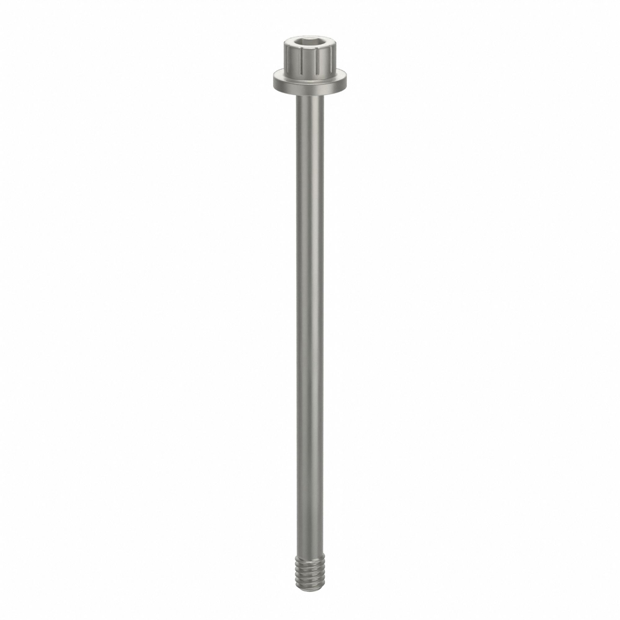 Socket Head Cap Screw: #8-32 Thread Size, 2 13/16 in Lg, Flanged Std, Plain, Aluminum, Not Graded